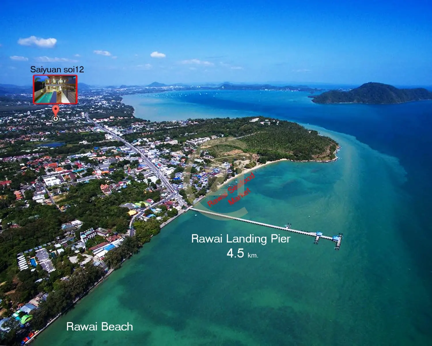 3 Bedroom Seaview Luxury Pool Villa in Saiyuan Rawai