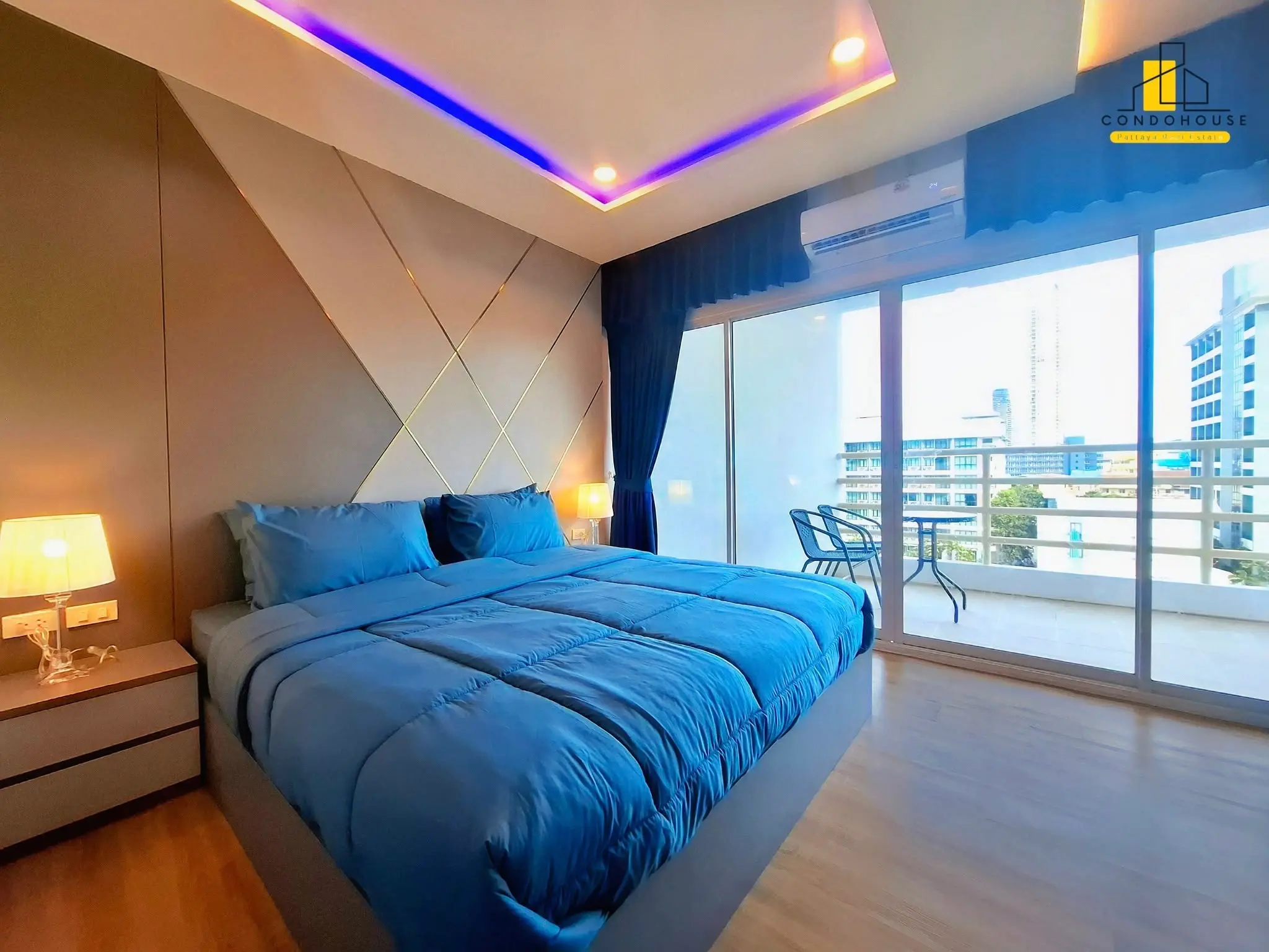 Cozy 1-Bedroom Home with Modern Kitchen and Balcony in Nong Prue, Pattaya
