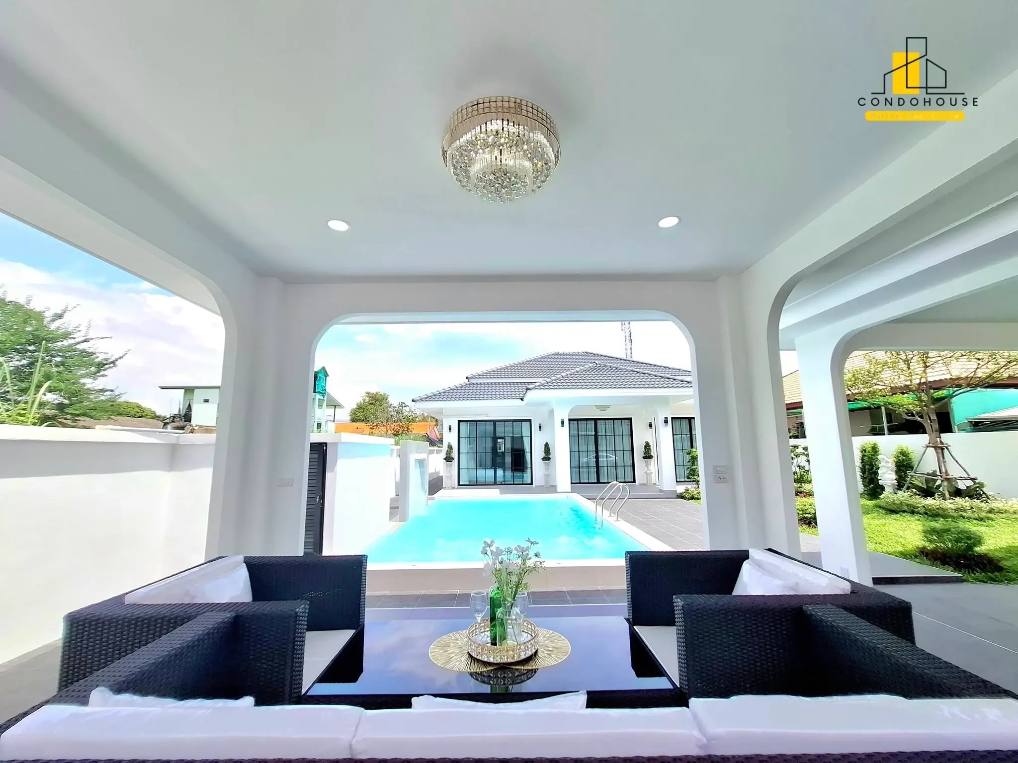 Spacious Single-Story Modern Home with Pool in Pattaya City