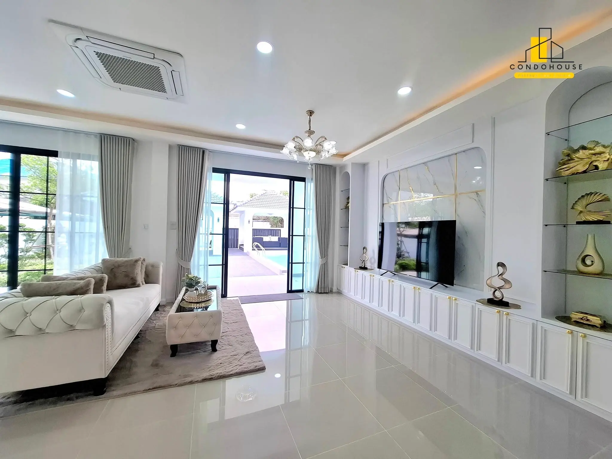 Spacious Single-Story Modern Home with Pool in Pattaya City