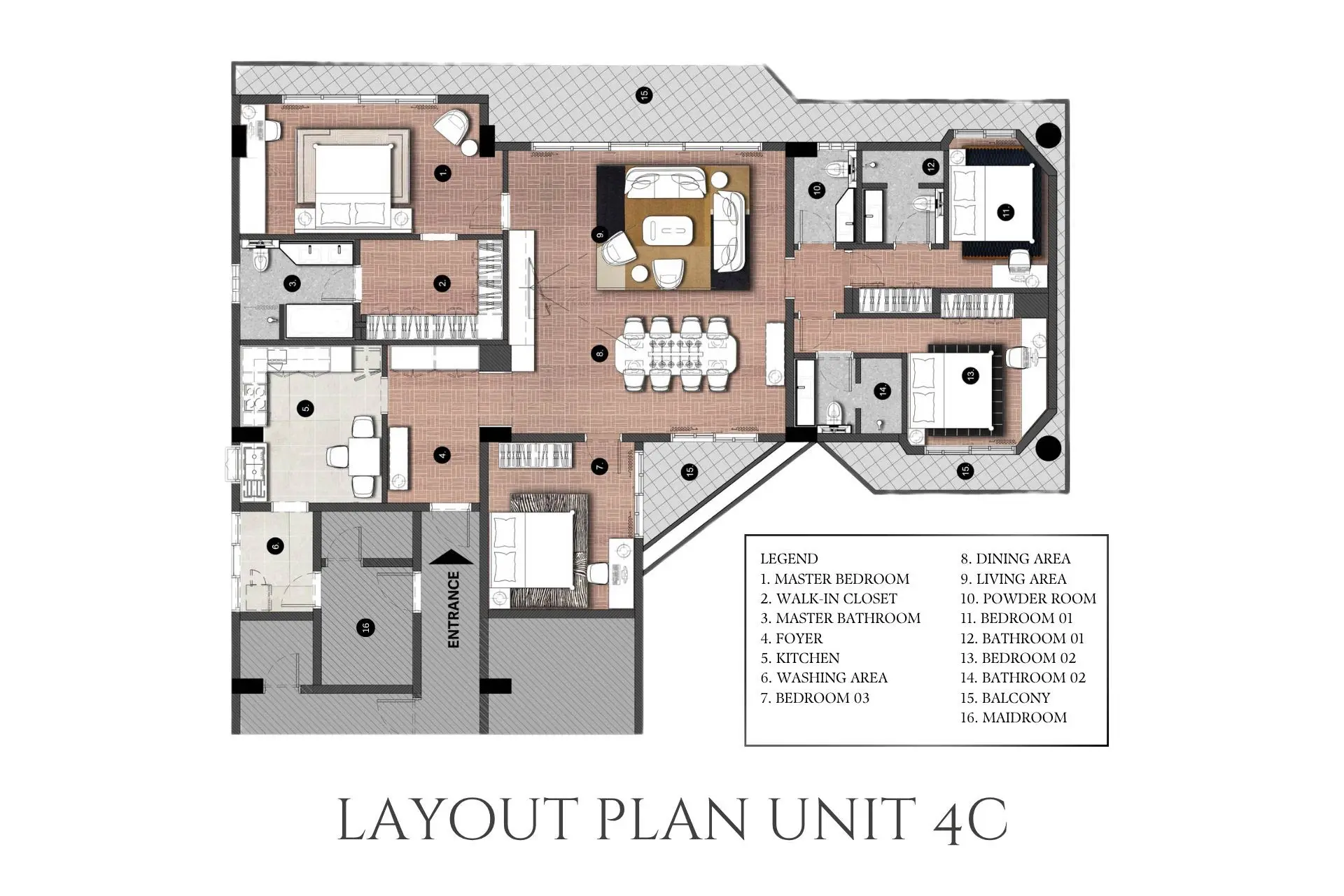 3 Bed type