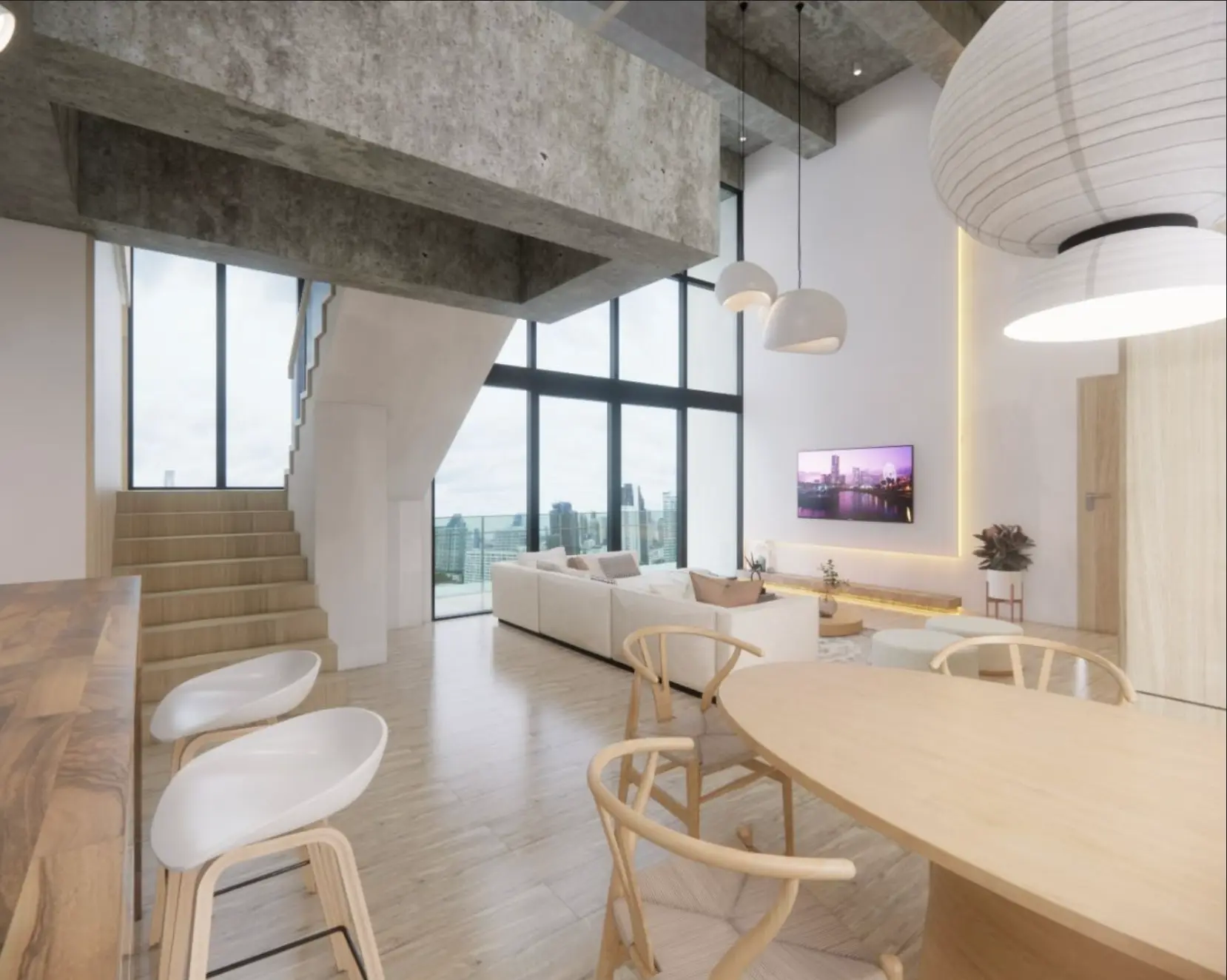4 Bed/ 3 Bath Bare-Shell Duplex Penthouse. Alcove Thonglor 10