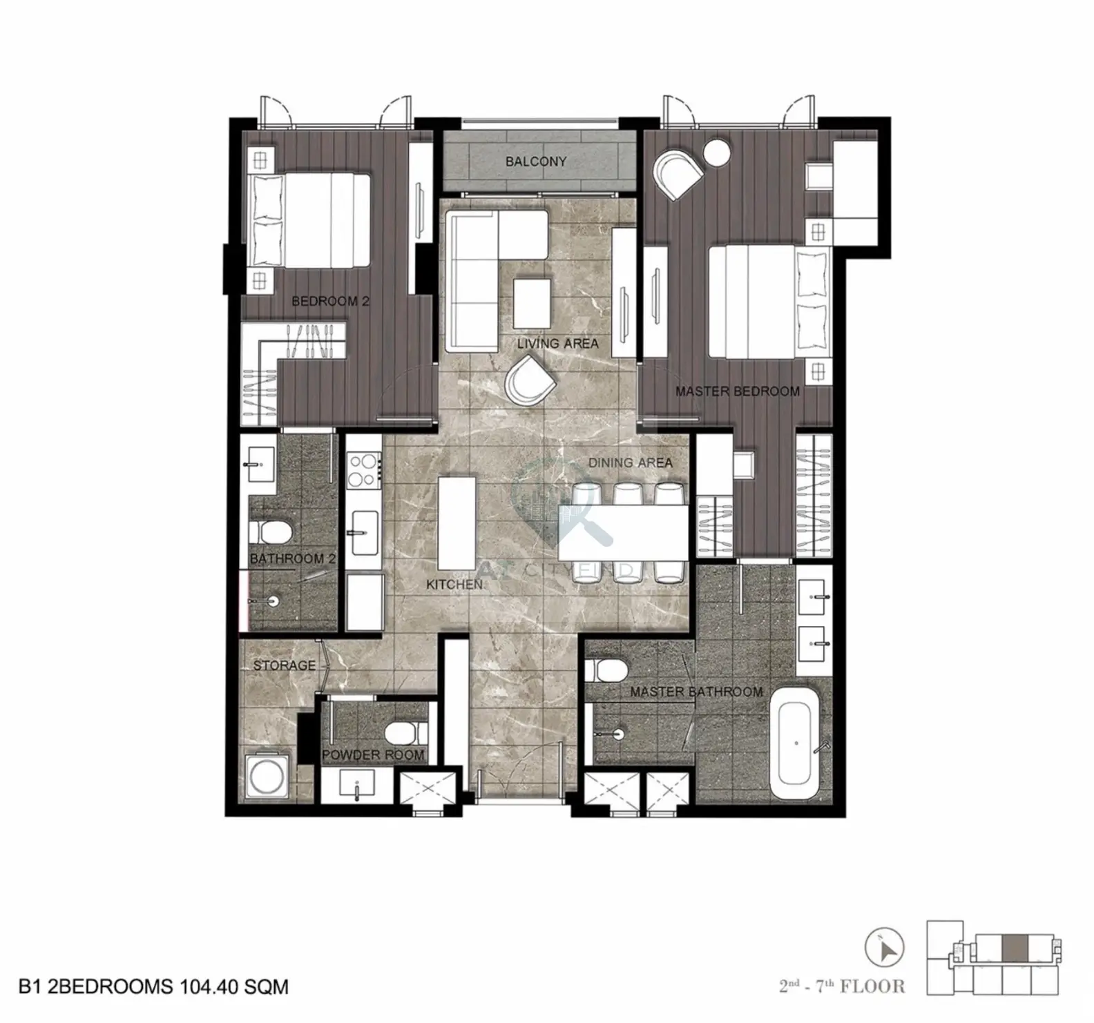 2 Bed/ 2 Bath Nivati Thonglor 