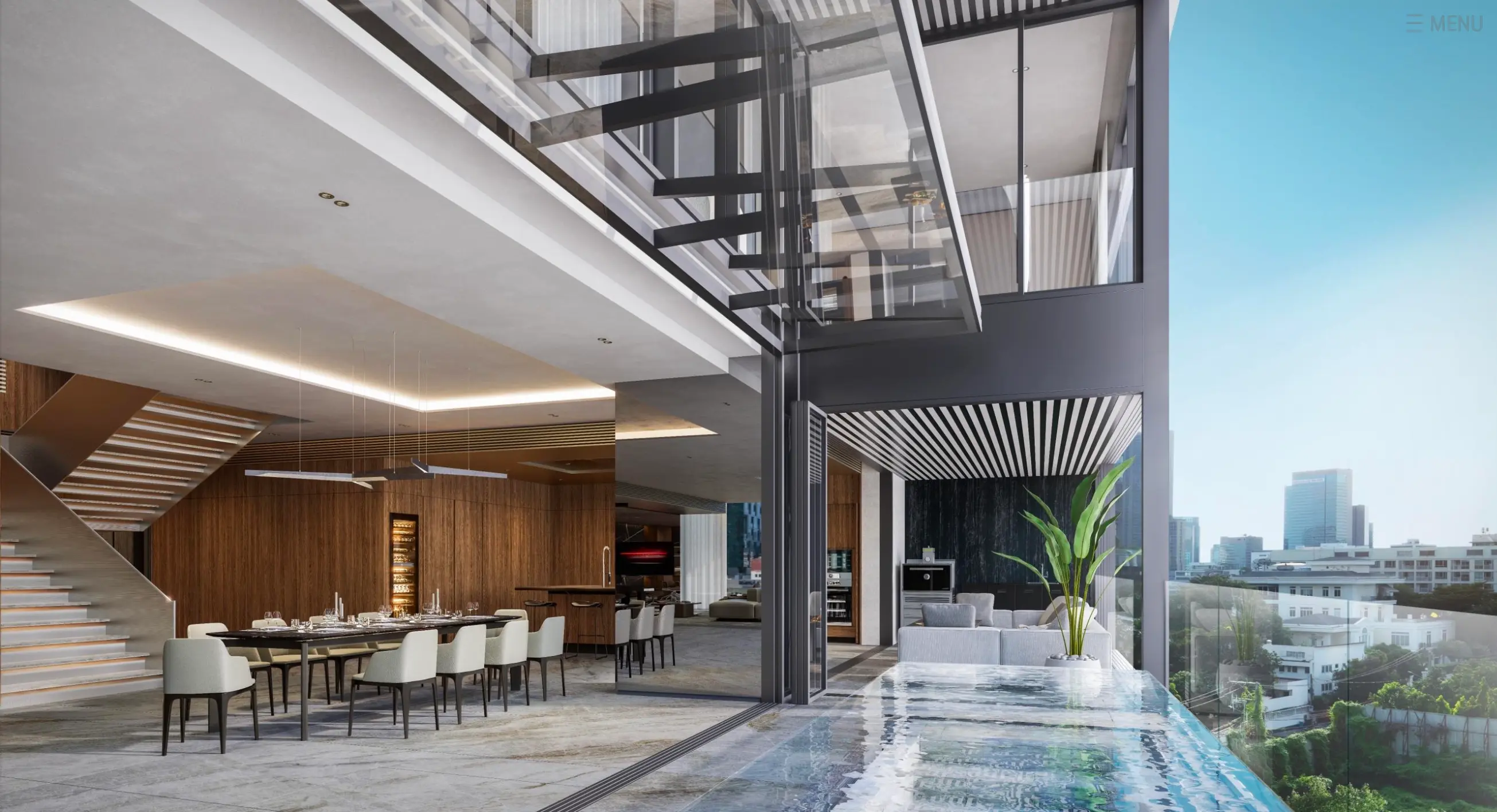 Quadplex Penthouse Porsche Design Tower Bangkok
