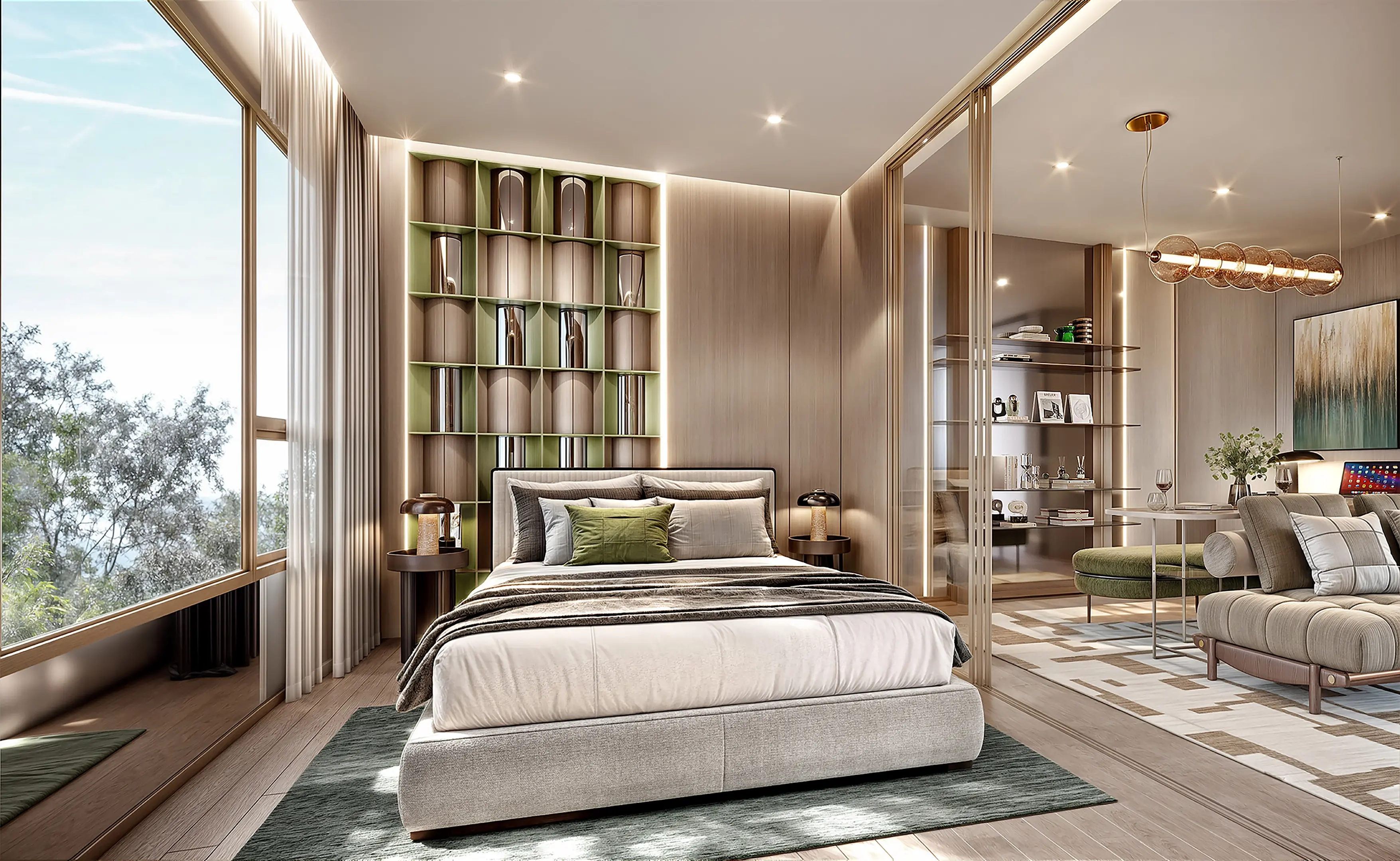 คอนโดสตูดิโอสมัยใหม่สว่างไสวพร้อมวิวสวยที่ยานนาวา กรุงเทพฯ