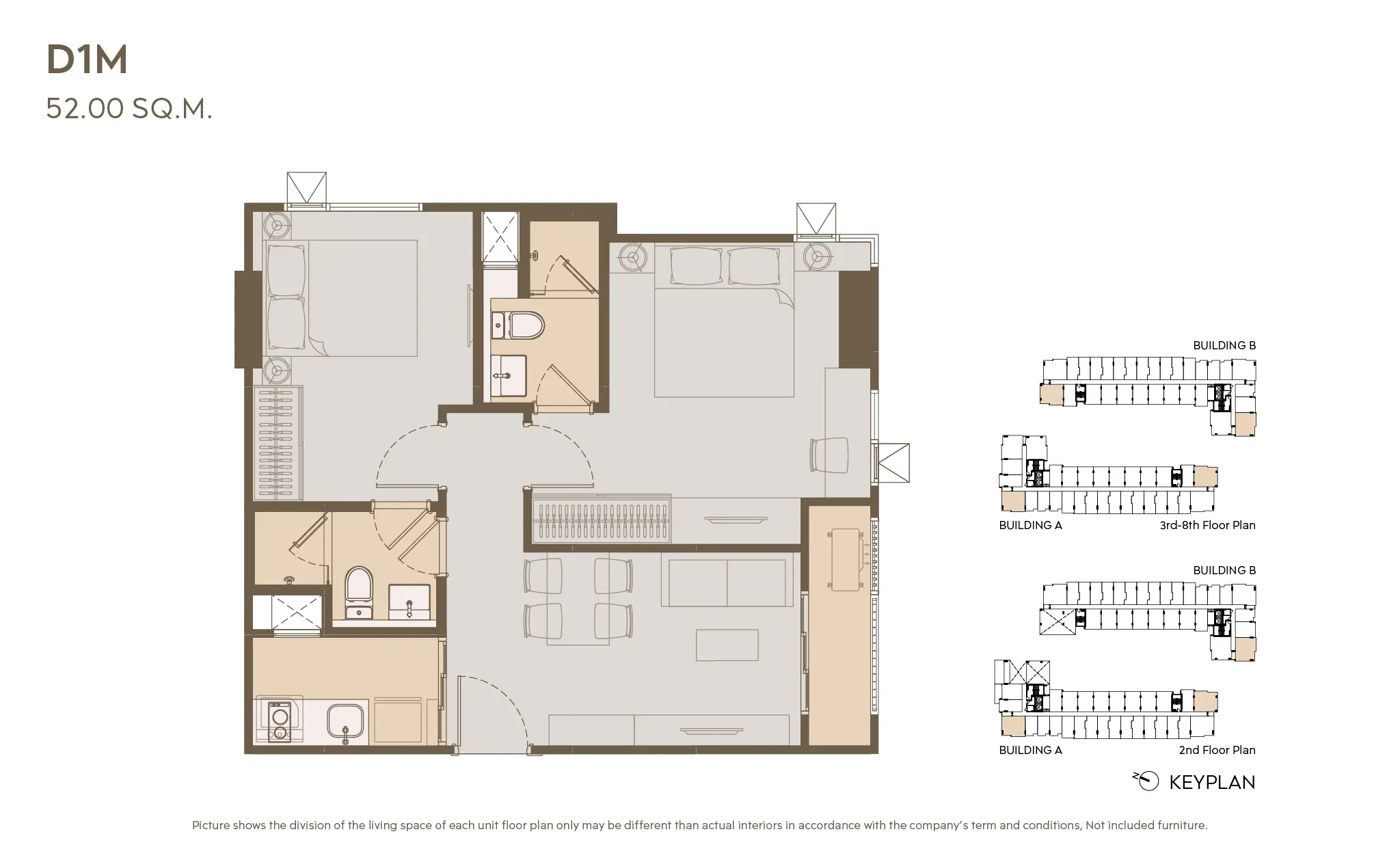คอนโดฟรีโฮลด์ 2 ห้องนอน 2 ห้องน้ำสุดอบอุ่นในยานนาวา - โอกาสจองก่อนสร้าง