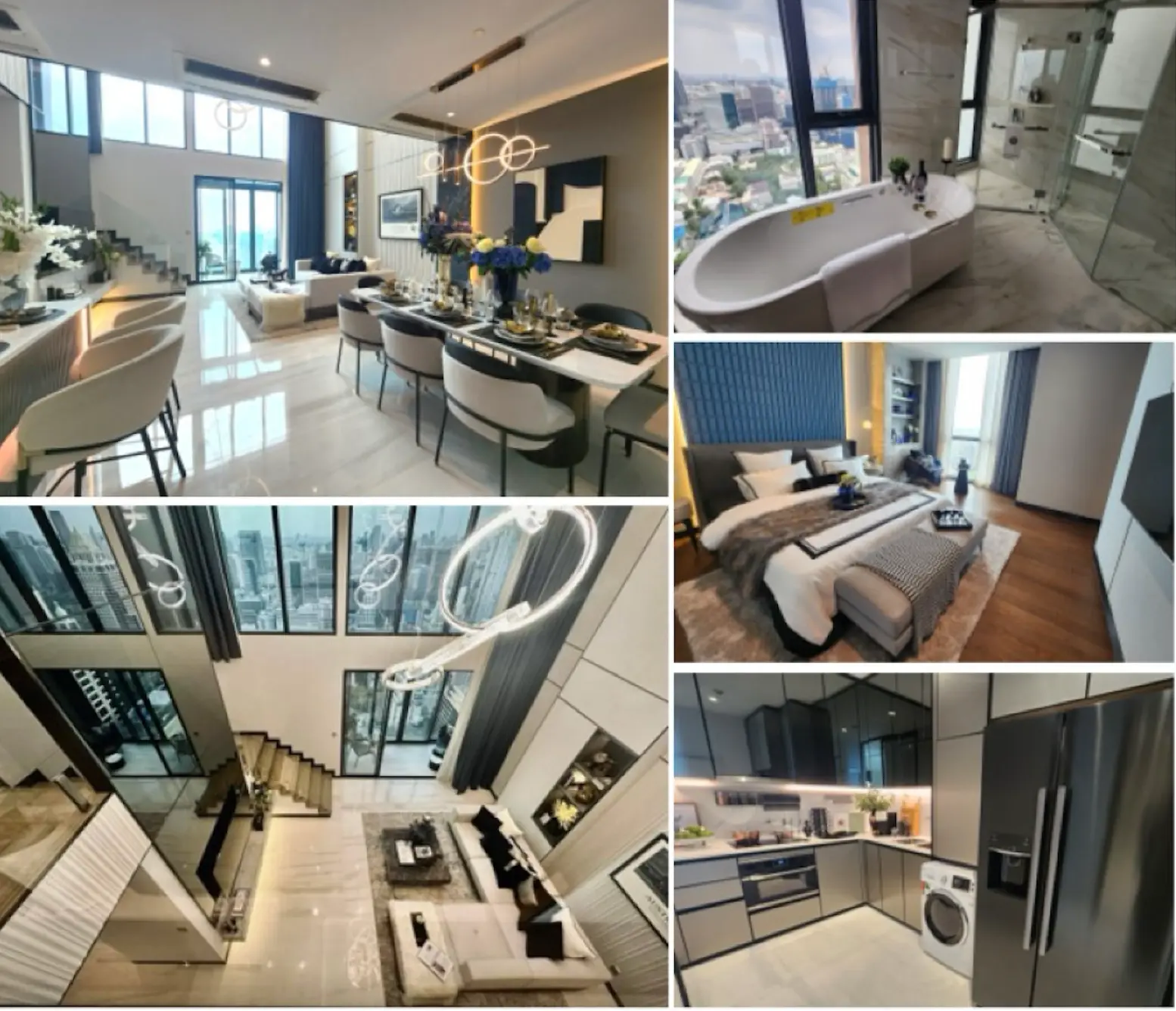 คอนโดฟรีโฮลด์ 4 ห้องนอน 5 ห้องน้ำ กว้างขวาง พร้อมวิวเมืองพาโนรามาที่น่าทึ่งในสาทร