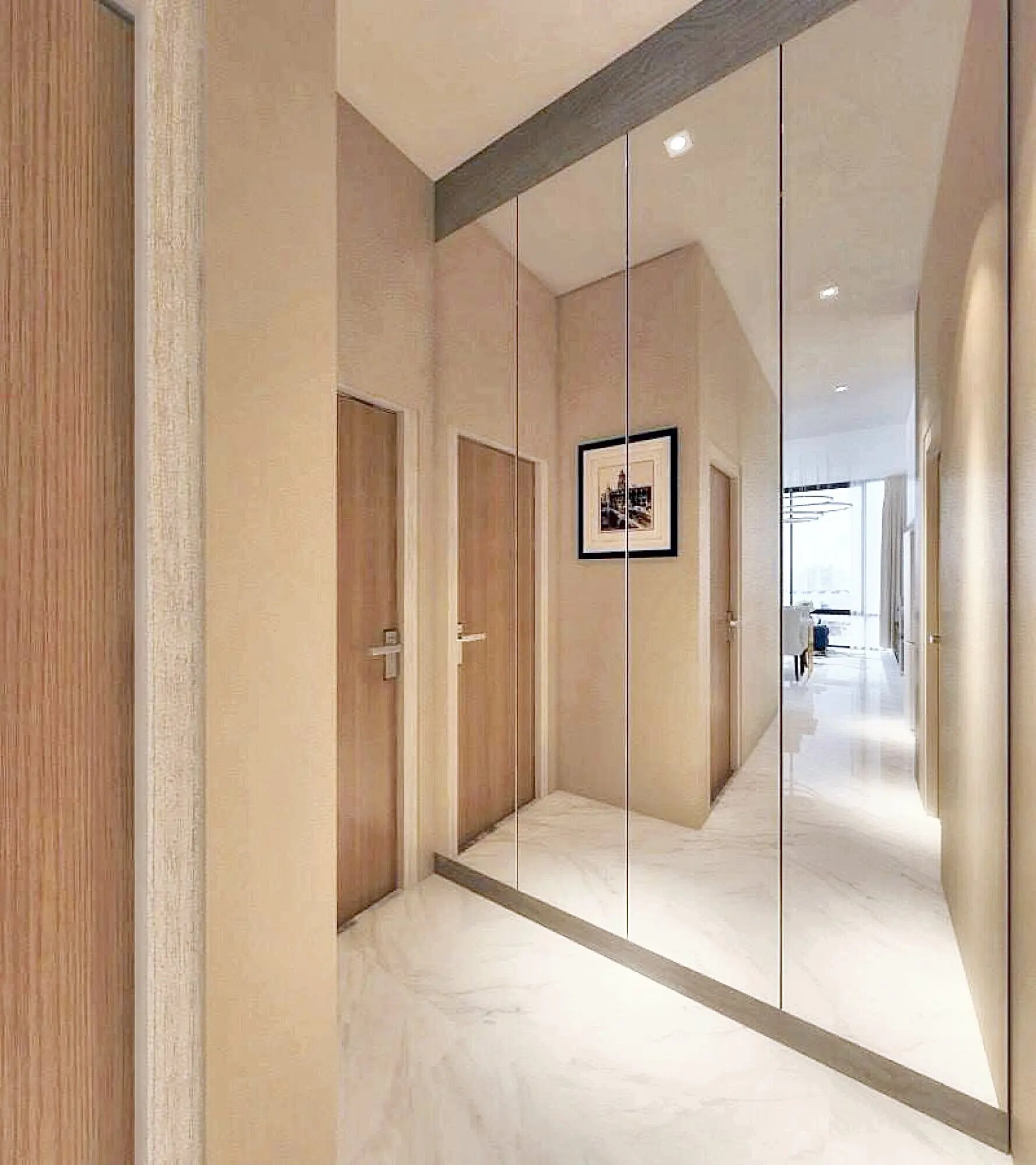 คอนโดโมเดิร์น 2 ห้องนอน 2 ห้องน้ำ ในบางรัก พร้อมวิวเมืองและตกแต่งด้วยหินอ่อน