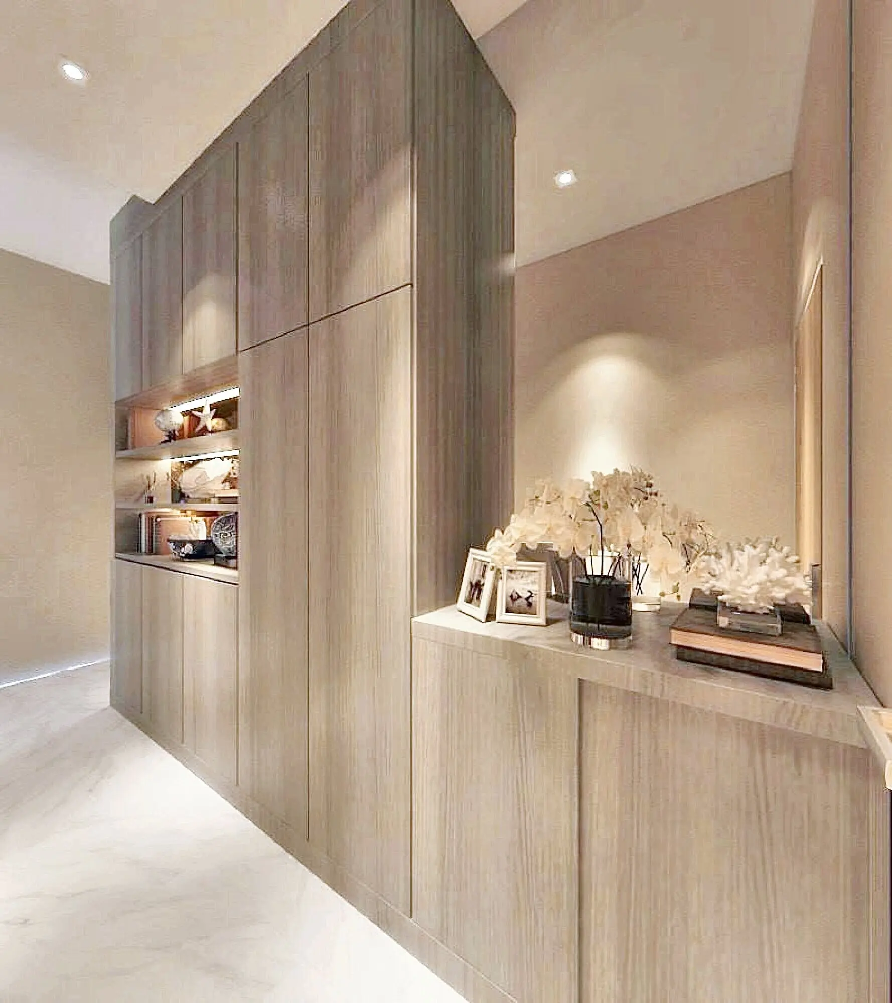 คอนโดโมเดิร์น 2 ห้องนอน 2 ห้องน้ำ ในบางรัก พร้อมวิวเมืองและตกแต่งด้วยหินอ่อน