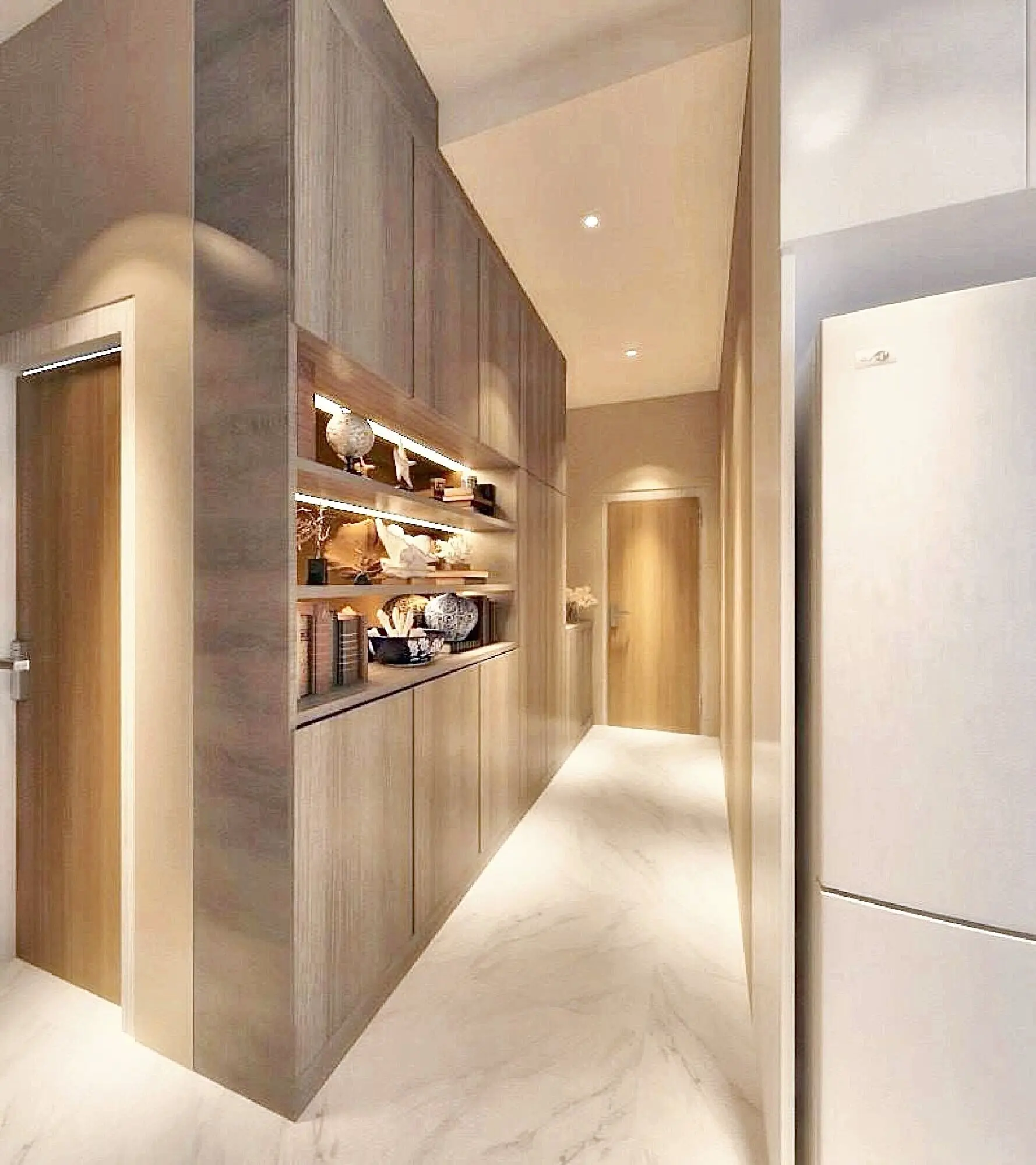 คอนโดโมเดิร์น 2 ห้องนอน 2 ห้องน้ำ ในบางรัก พร้อมวิวเมืองและตกแต่งด้วยหินอ่อน