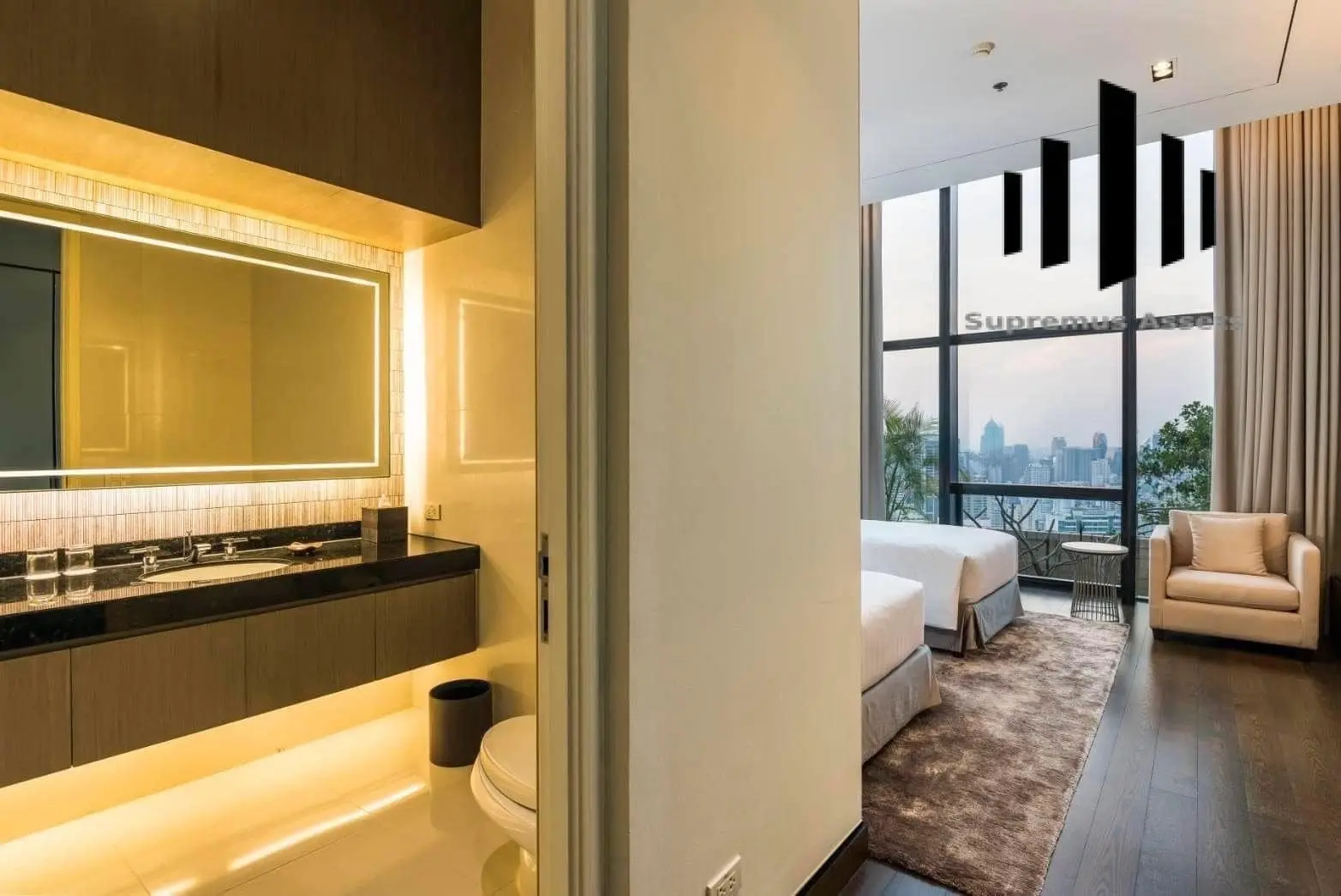 Spacious City-View Condo with Sleek Modern Touches and Great Natural Light