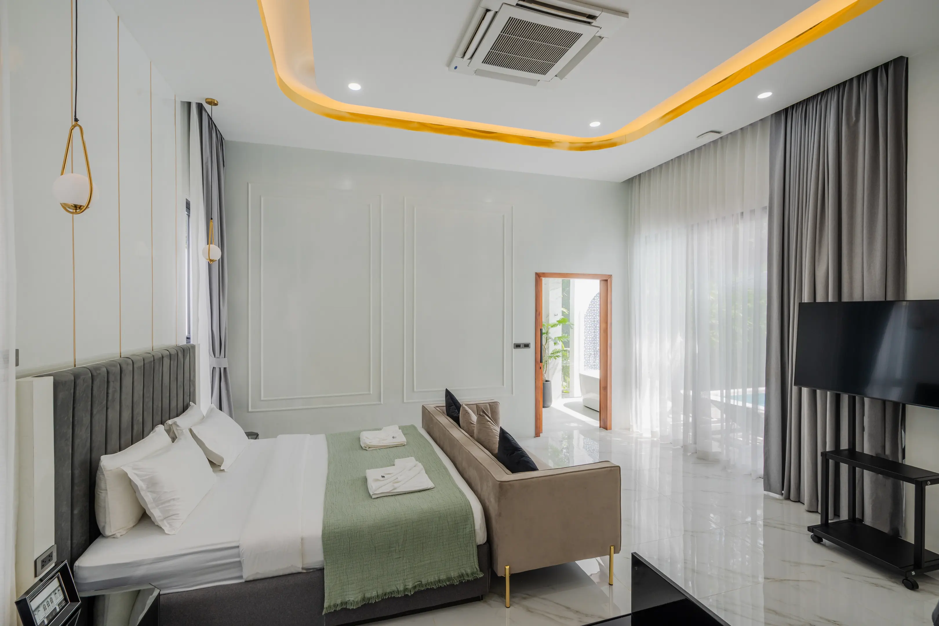 Spacious 5-Bedroom Modern Villa with Private Pool and Scenic Mountain Views in Menara, Phuket