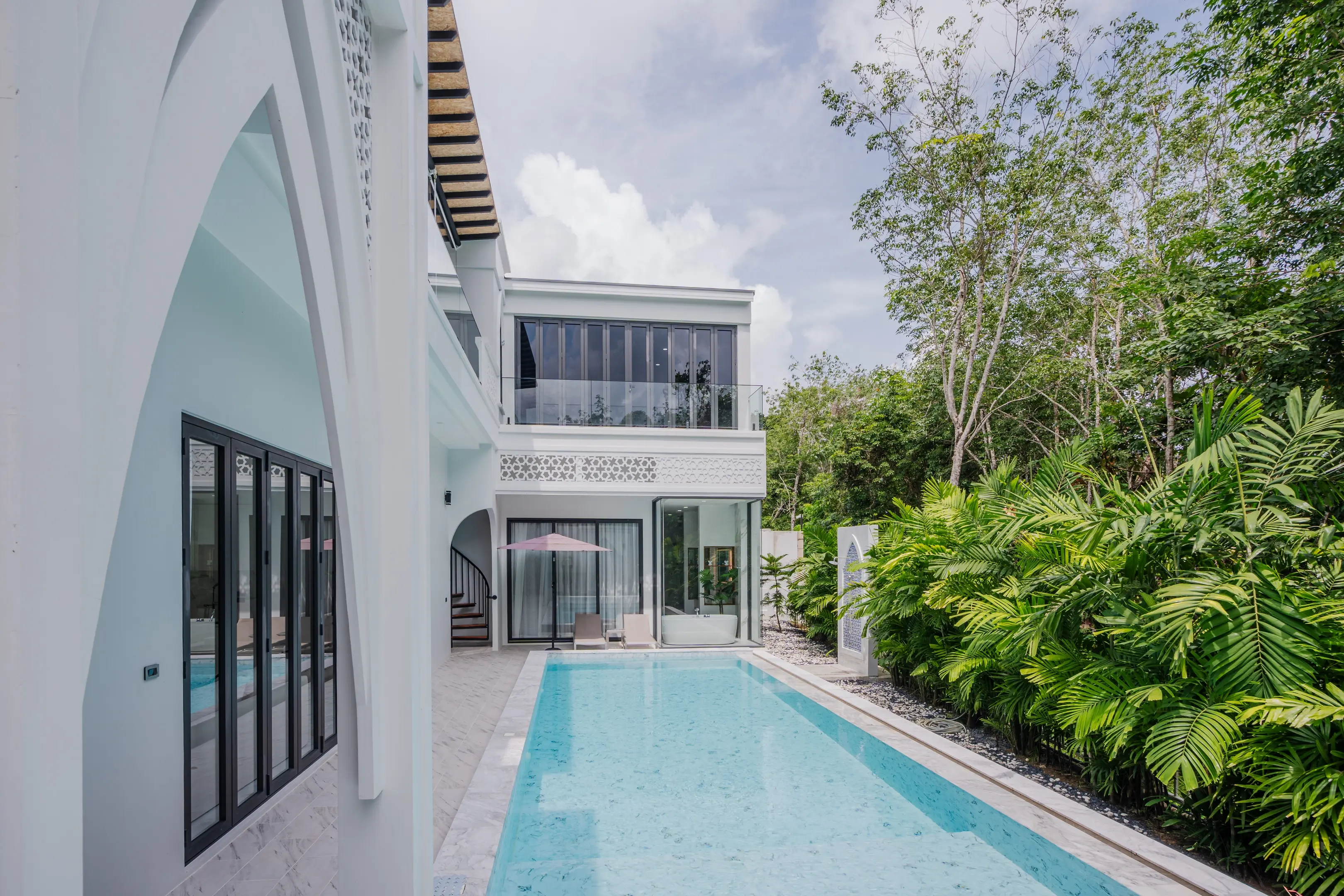 Spacious 5-Bedroom Modern Villa with Private Pool and Scenic Mountain Views in Menara, Phuket