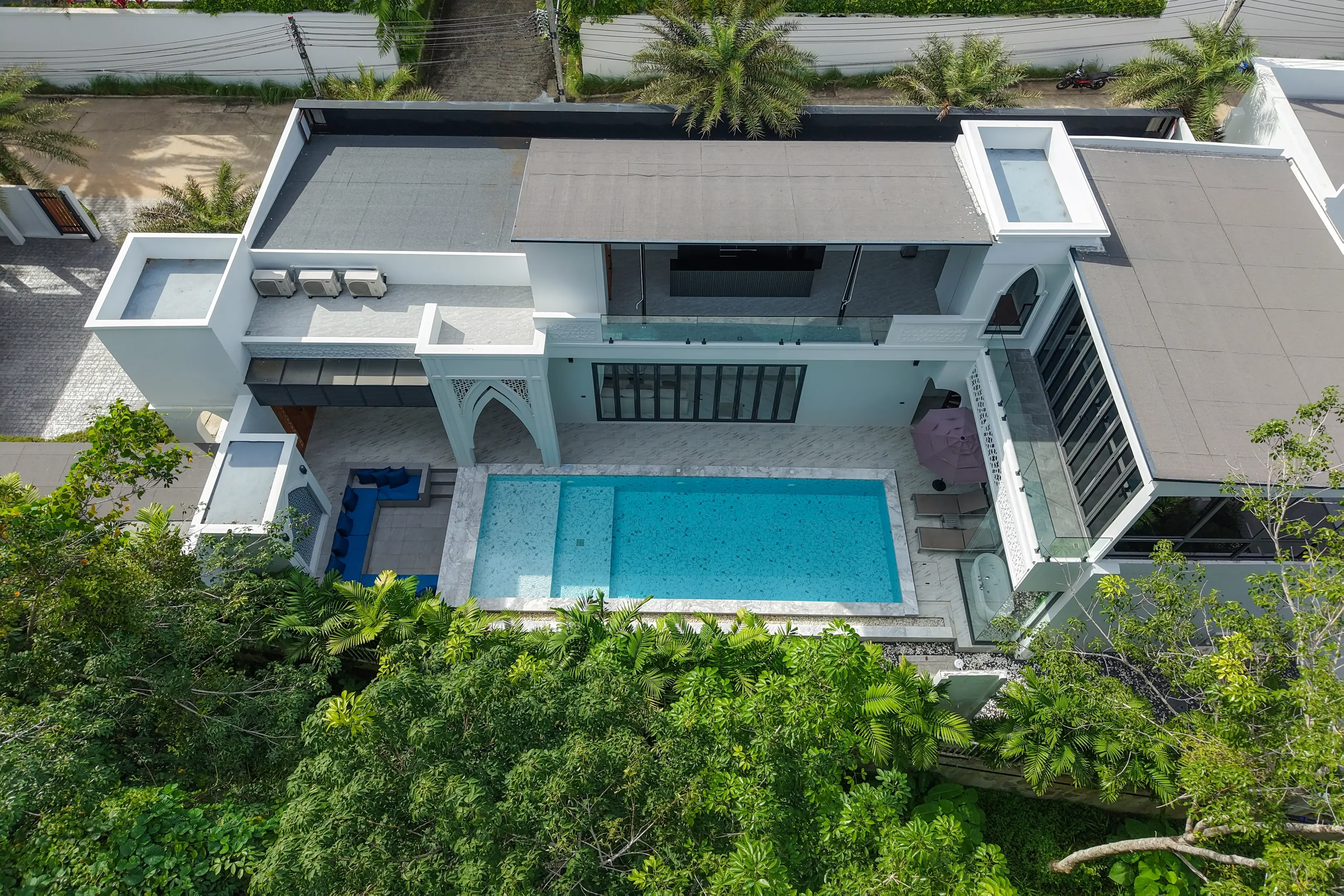 Spacious 5-Bedroom Modern Villa with Private Pool and Scenic Mountain Views in Menara, Phuket
