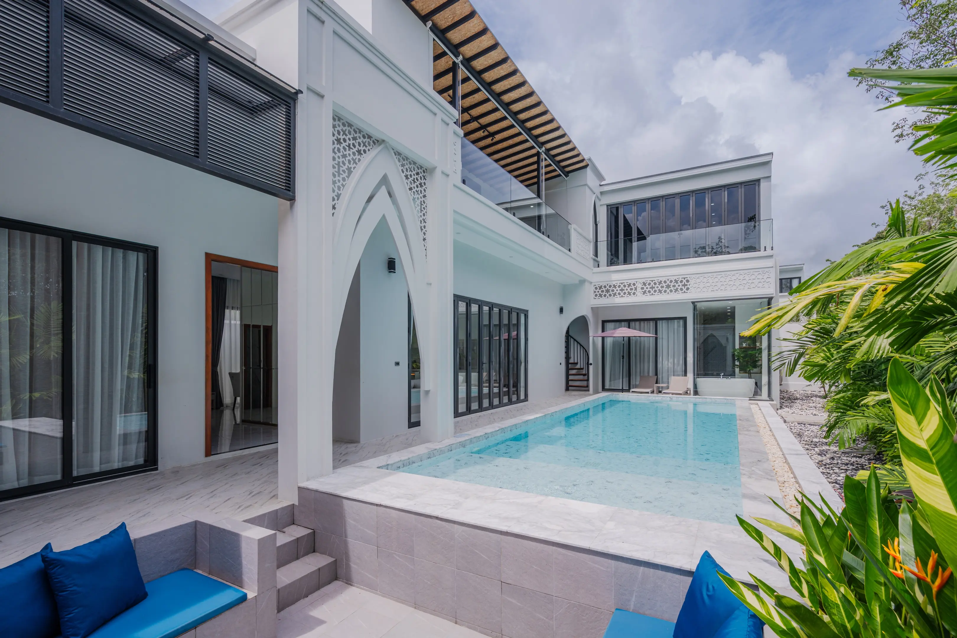 Spacious 5-Bedroom Modern Villa with Private Pool and Scenic Mountain Views in Menara, Phuket