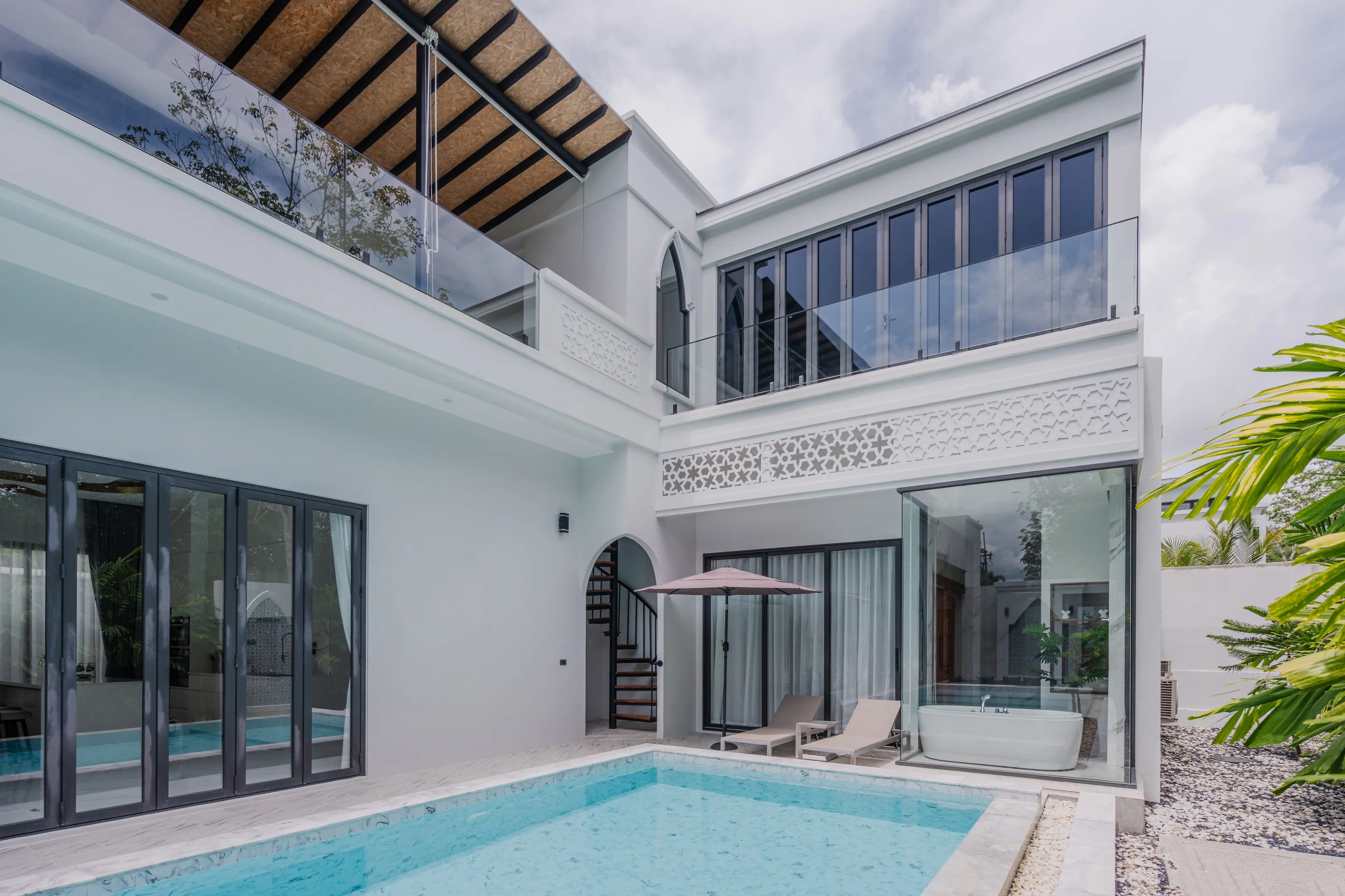 Spacious 5-Bedroom Modern Villa with Private Pool and Scenic Mountain Views in Menara, Phuket