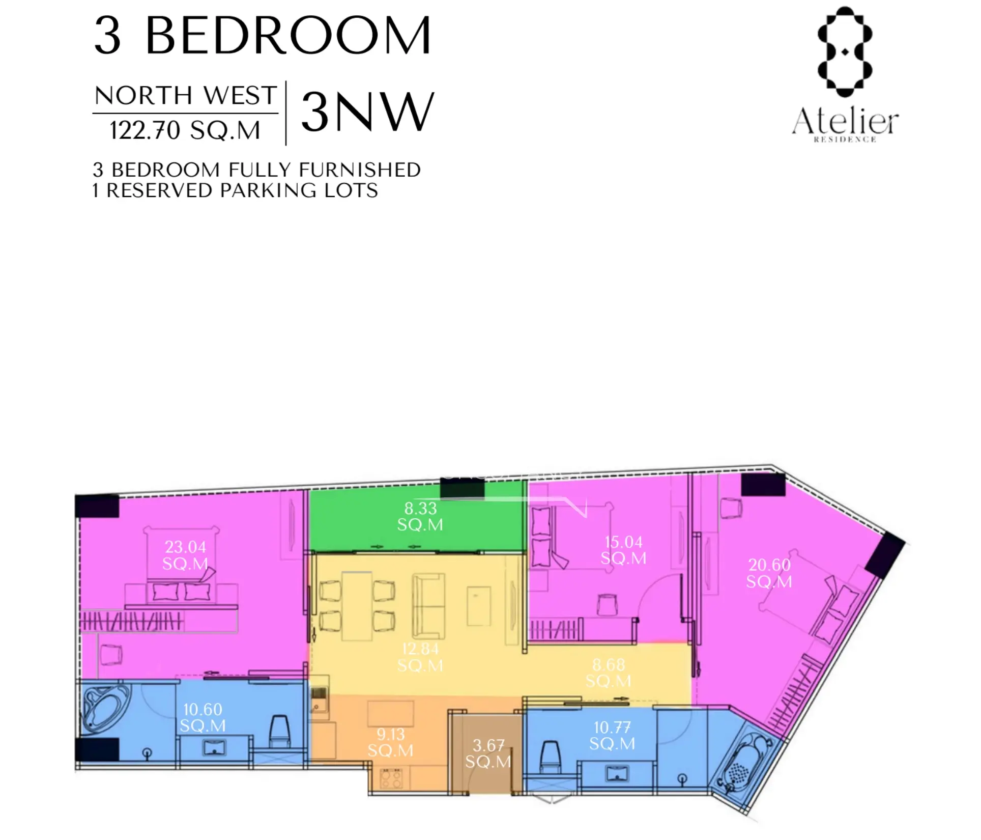 Планировка квартиры с 3 спальнями