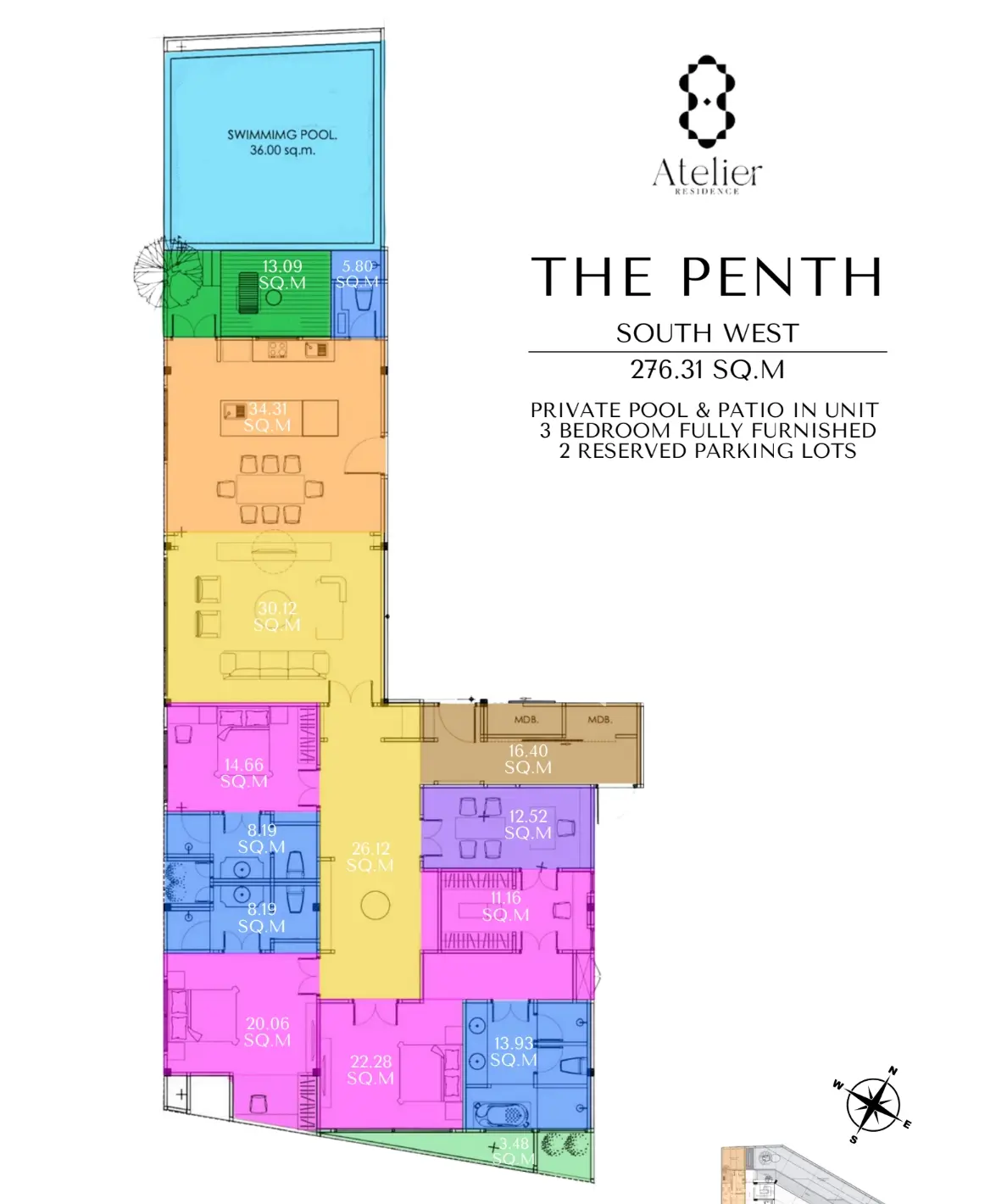 Планировка пентхауса