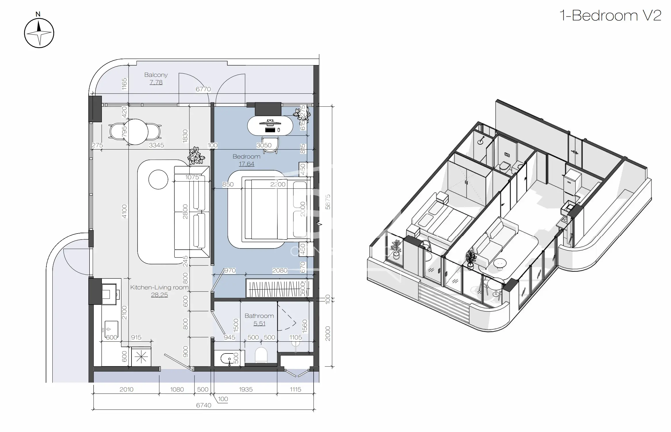 Планировка односпальной квартиры