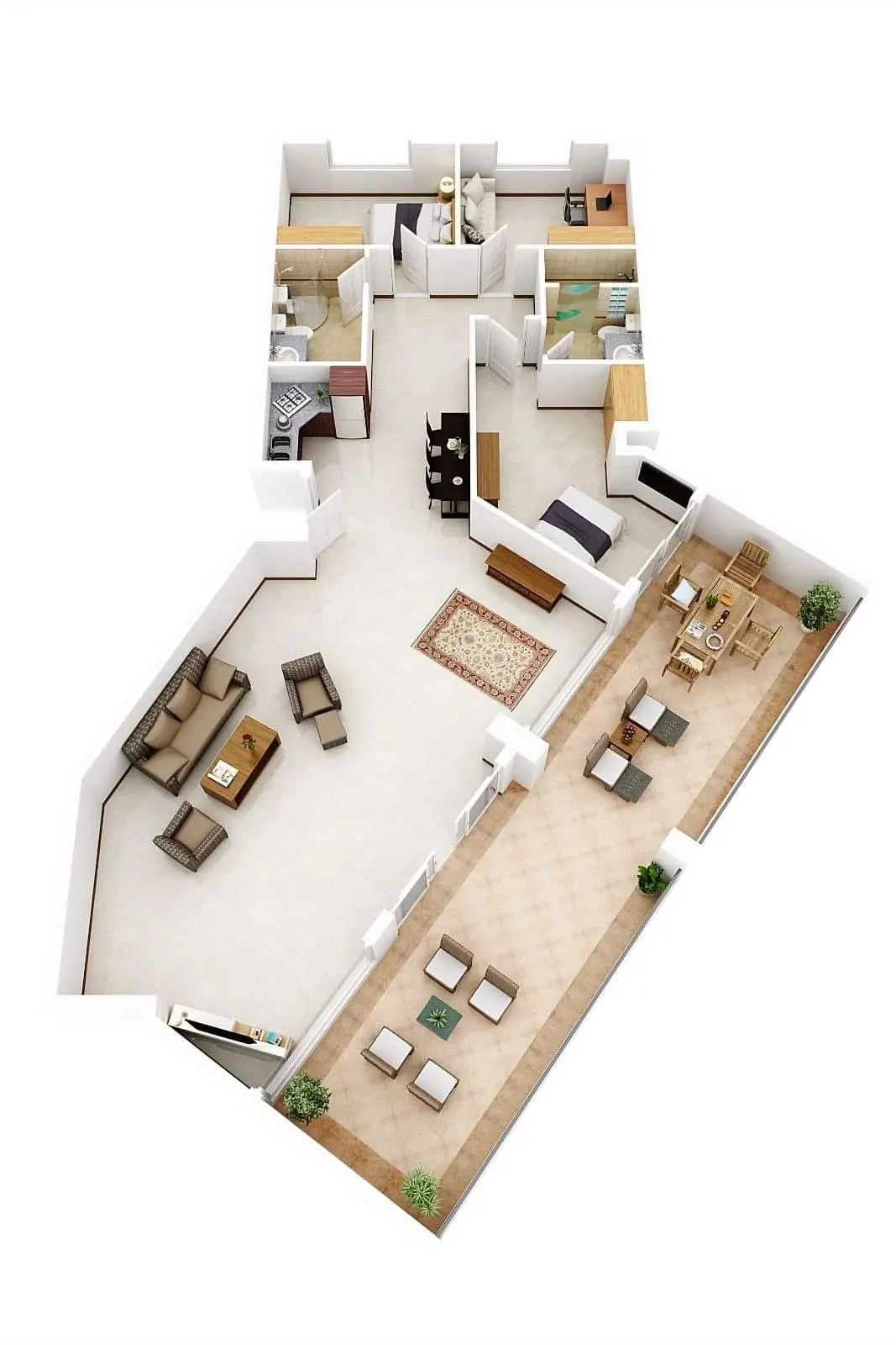 3 Bedroom - 147 kvm - Partly Sea View - Pratumnak - Pattaya