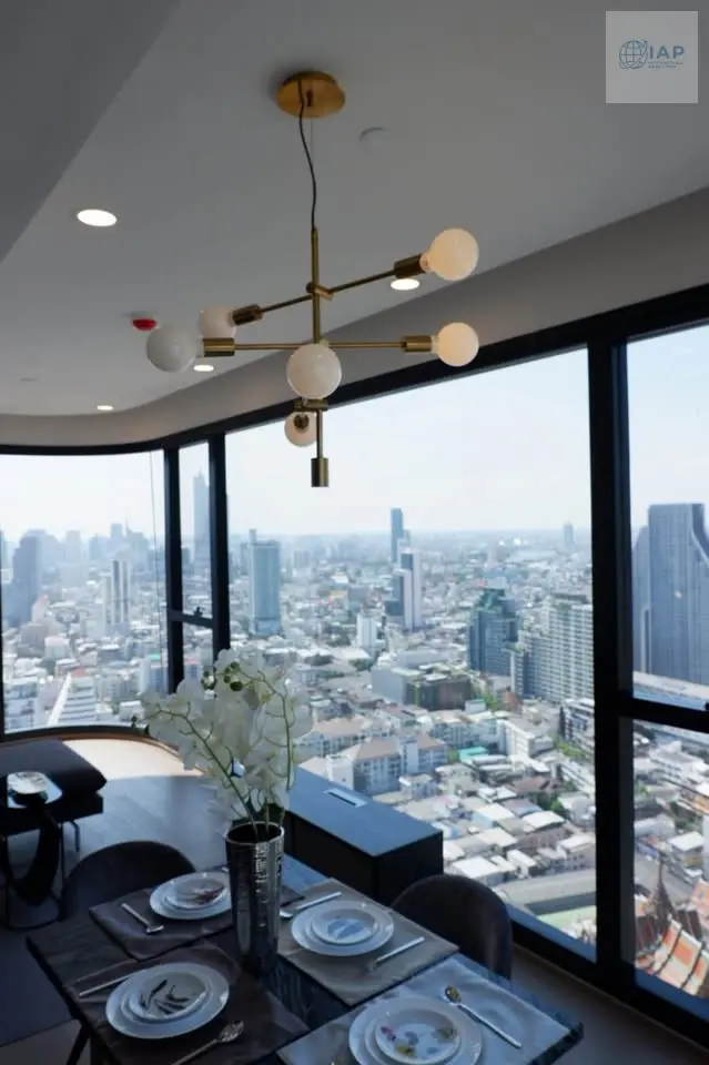 Two-Bedroom Condo on 37th Floor with Panoramic City Views in Bang Rak