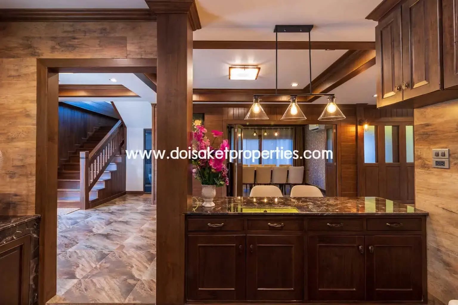 (HS210-04) Gorgeous 2 Storey Home with Swimming Pool for Sale in a Moo Baan in San Na Meng, San Sai