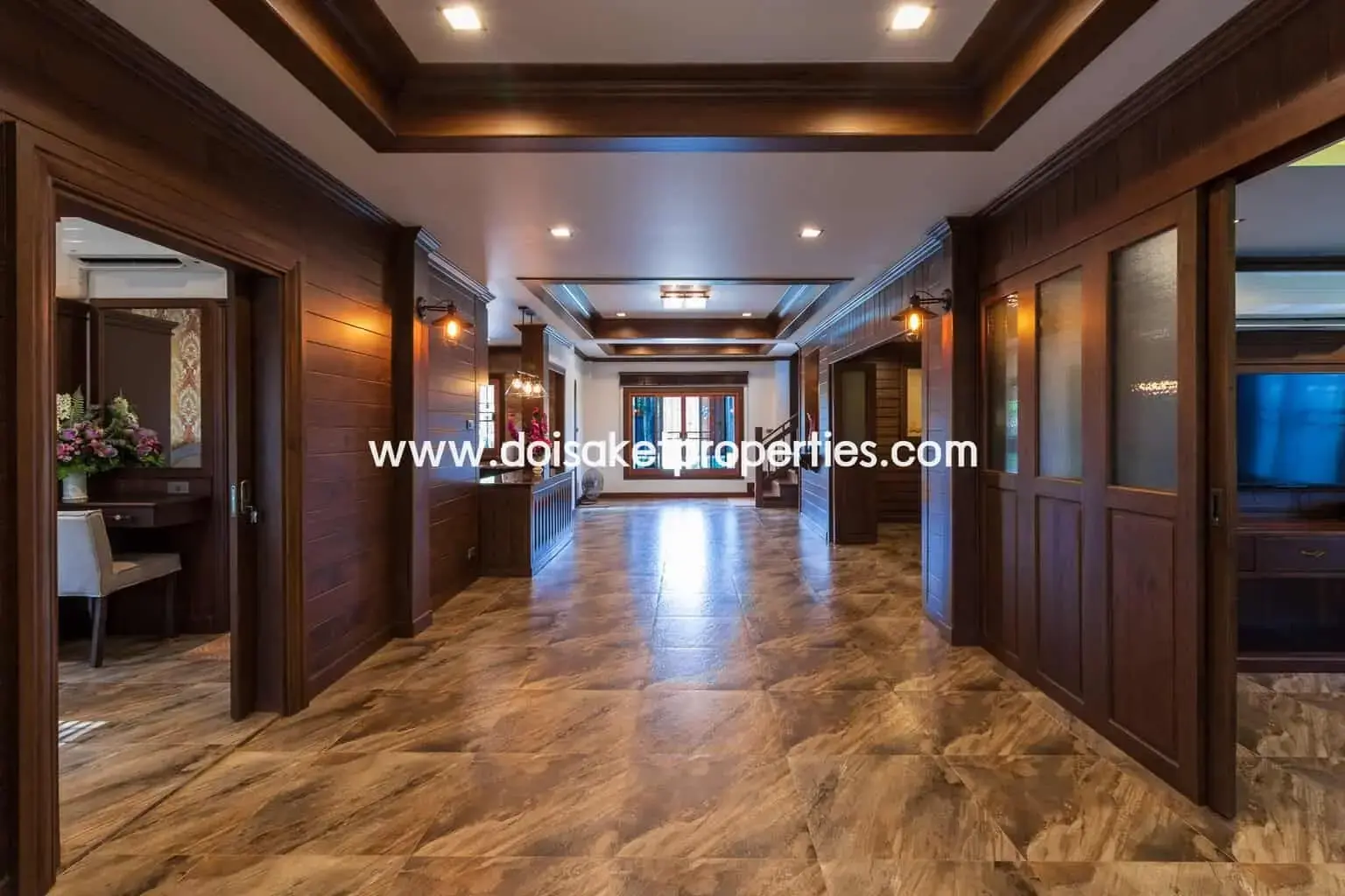 (HS210-04) Gorgeous 2 Storey Home with Swimming Pool for Sale in a Moo Baan in San Na Meng, San Sai