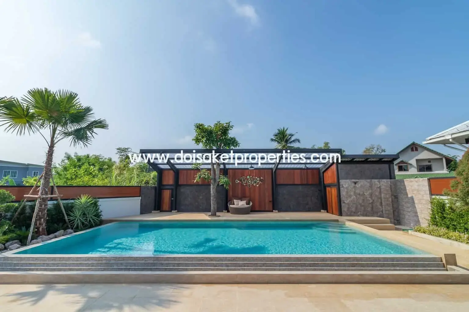 (HS210-04) Gorgeous 2 Storey Home with Swimming Pool for Sale in a Moo Baan in San Na Meng, San Sai