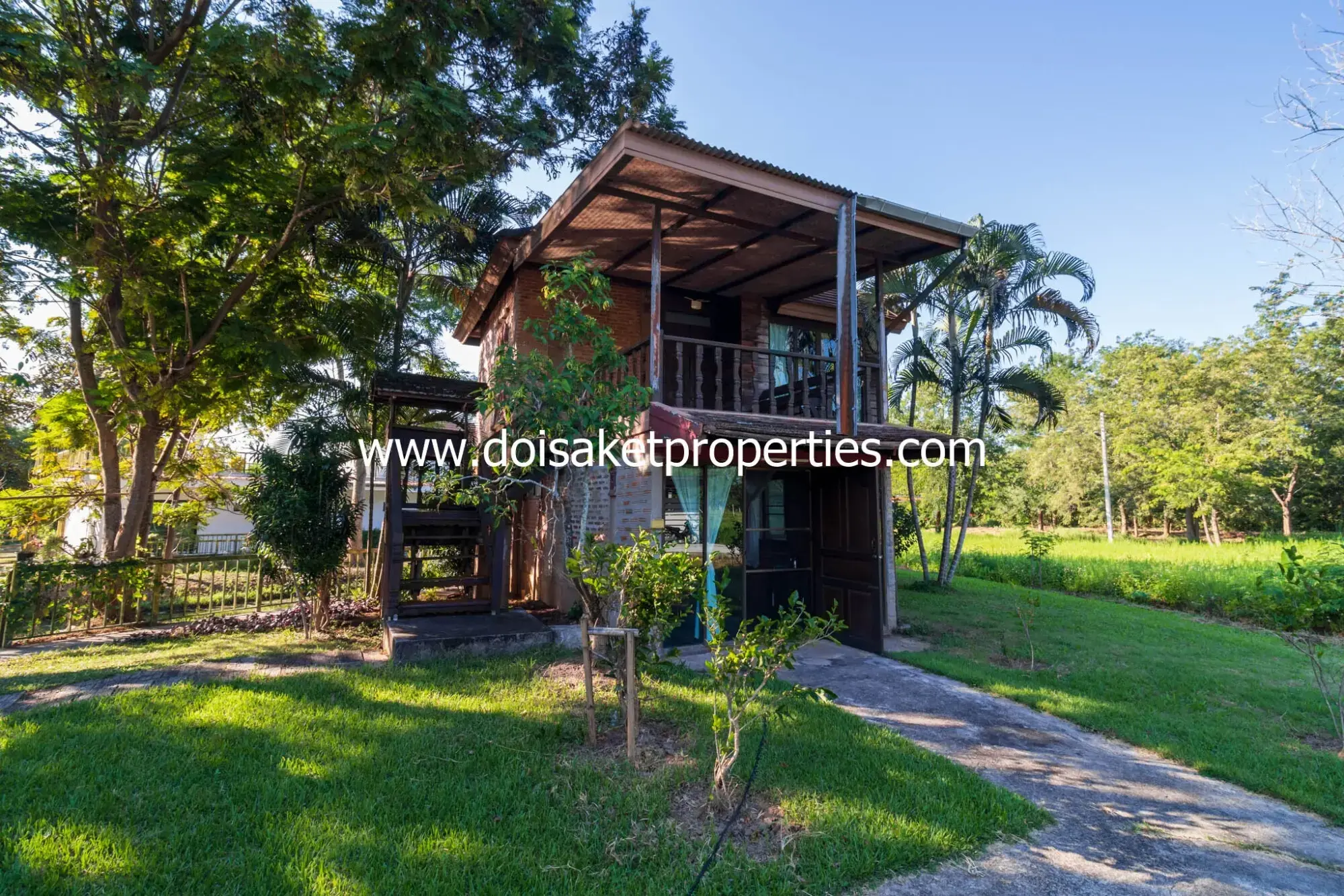 (HR187-C3C4) Pretty 2-Bedroom Duplex Home for Rent in Choeng Doi, Doi Saket