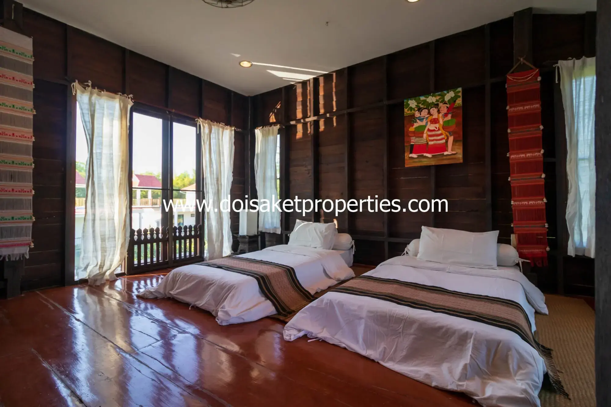 (HR187-C3C4) Pretty 2-Bedroom Duplex Home for Rent in Choeng Doi, Doi Saket
