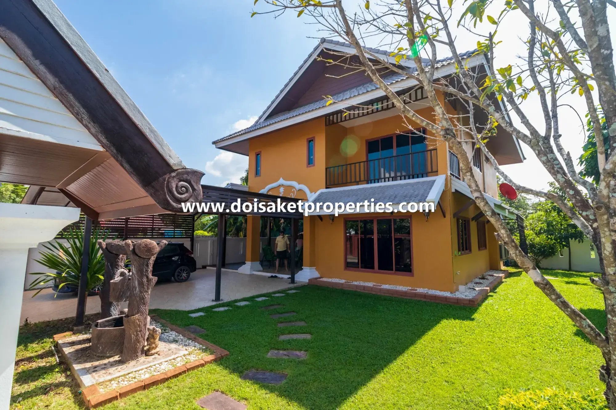 (HS327-02) Lovely 2-Bedroom Home with Pretty Grounds in a Great Location for Sale in Choeng Doi, Doi Saket