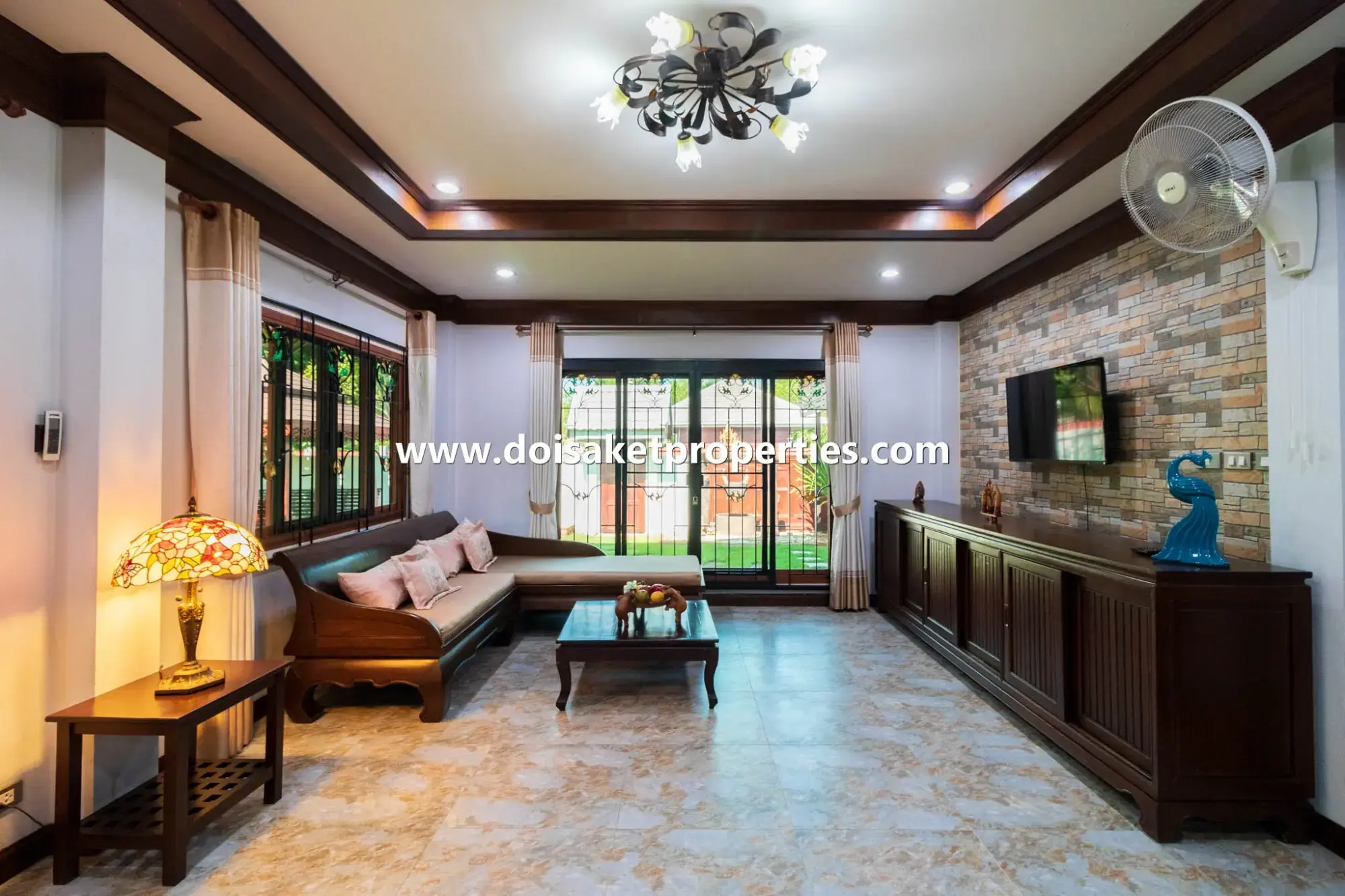 (HS327-02) Lovely 2-Bedroom Home with Pretty Grounds in a Great Location for Sale in Choeng Doi, Doi Saket