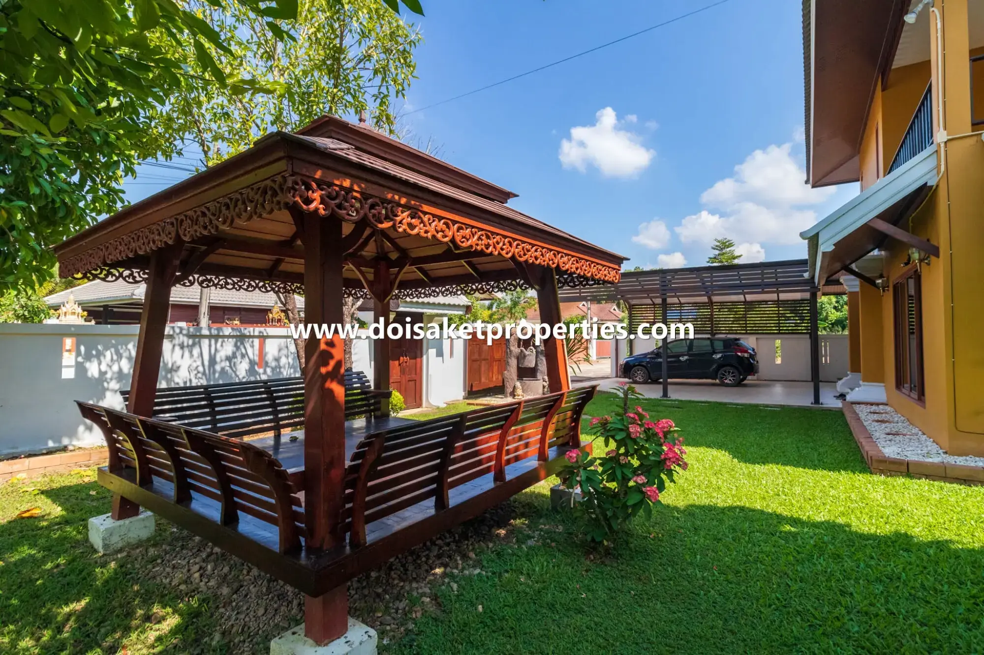 (HS327-02) Lovely 2-Bedroom Home with Pretty Grounds in a Great Location for Sale in Choeng Doi, Doi Saket
