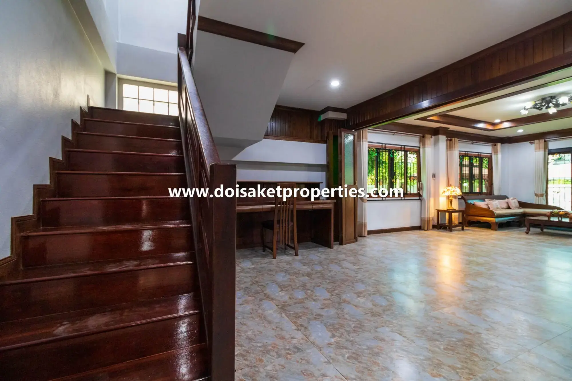 (HS327-02) Lovely 2-Bedroom Home with Pretty Grounds in a Great Location for Sale in Choeng Doi, Doi Saket