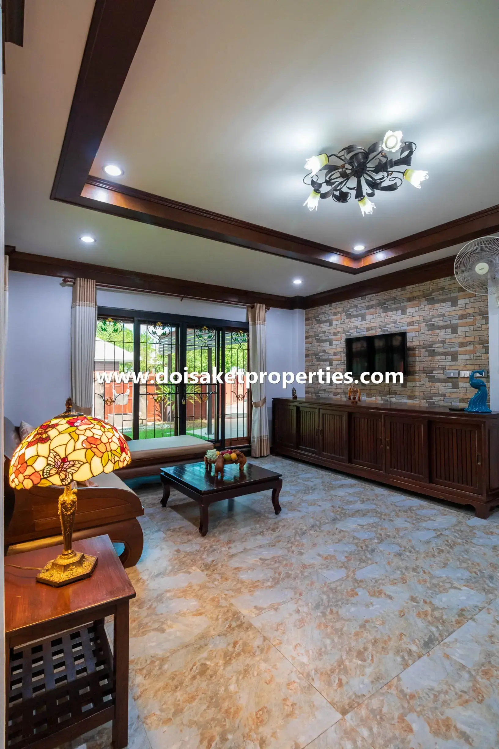 (HS327-02) Lovely 2-Bedroom Home with Pretty Grounds in a Great Location for Sale in Choeng Doi, Doi Saket