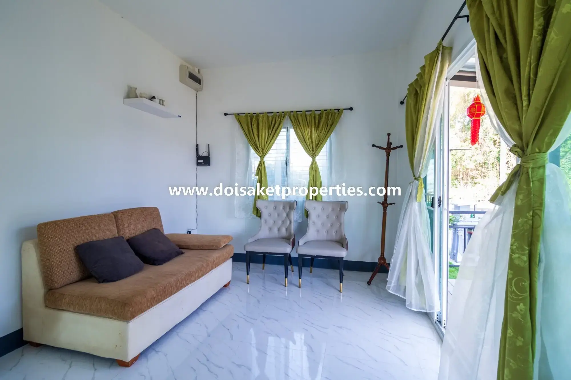 (HS320-02) Newer 2-Bedroom House for Sale in a Quiet and Rural Location near Mae Kuang Dam in Luang Nuea, Doi Saket