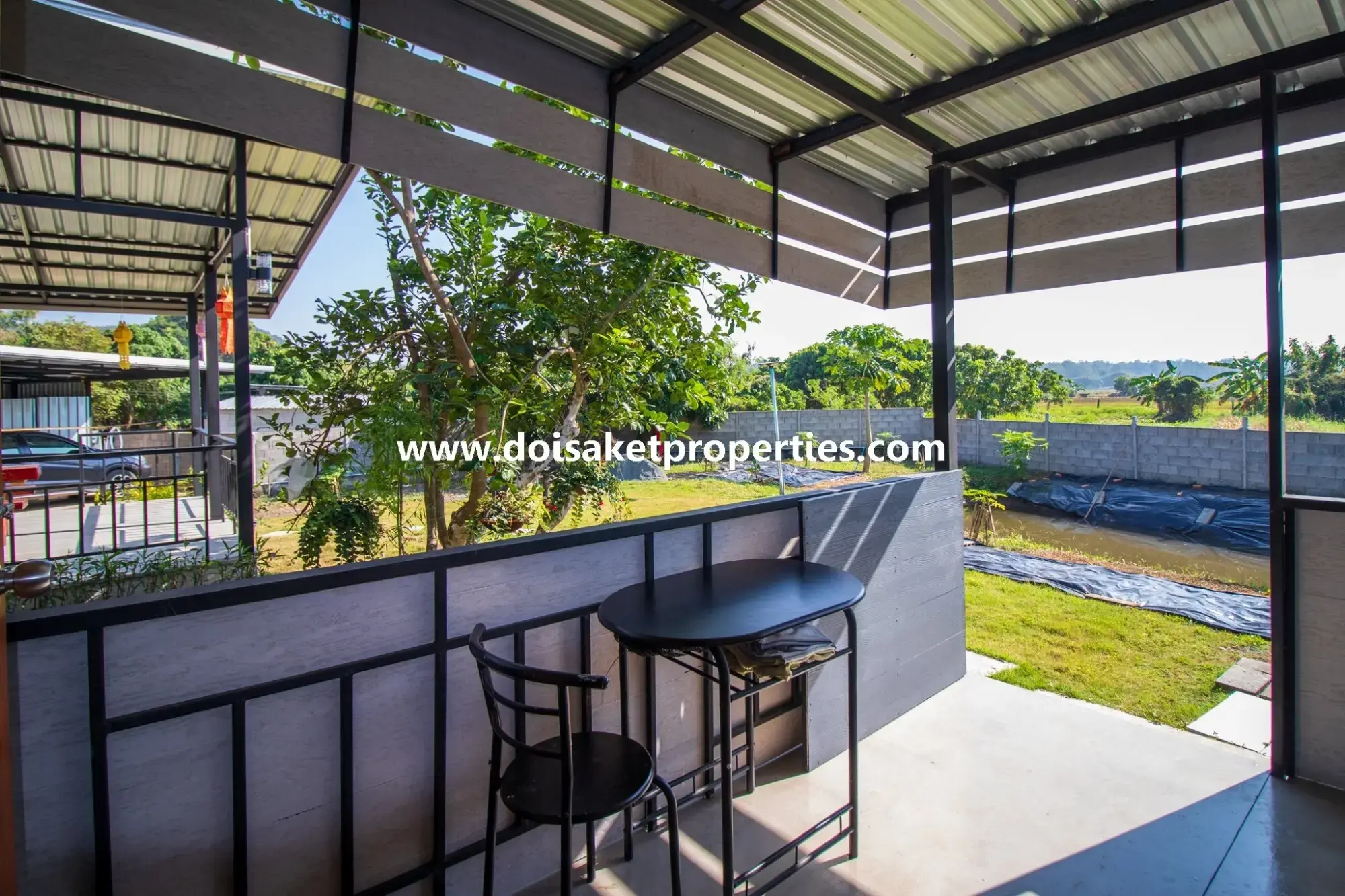 (HS320-02) Newer 2-Bedroom House for Sale in a Quiet and Rural Location near Mae Kuang Dam in Luang Nuea, Doi Saket