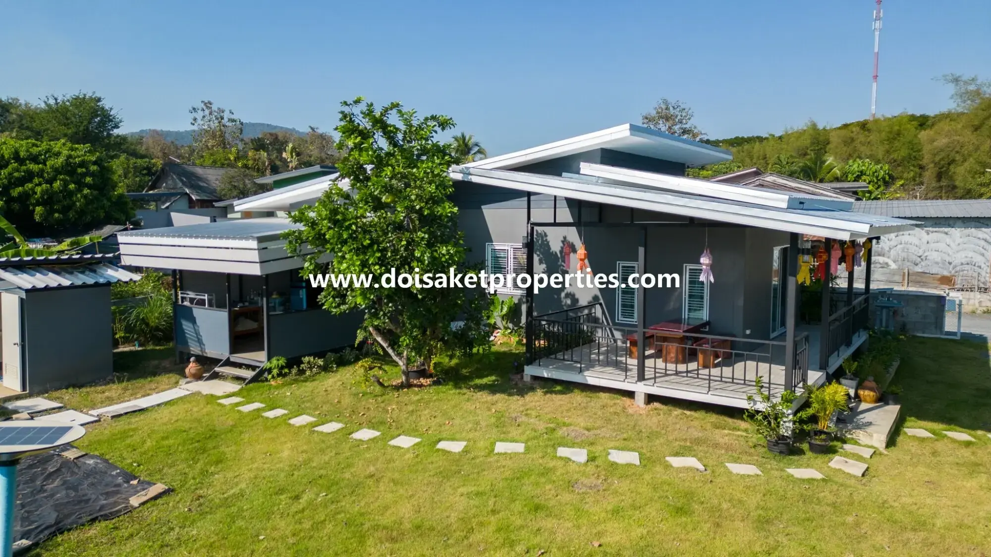 (HS320-02) Newer 2-Bedroom House for Sale in a Quiet and Rural Location near Mae Kuang Dam in Luang Nuea, Doi Saket