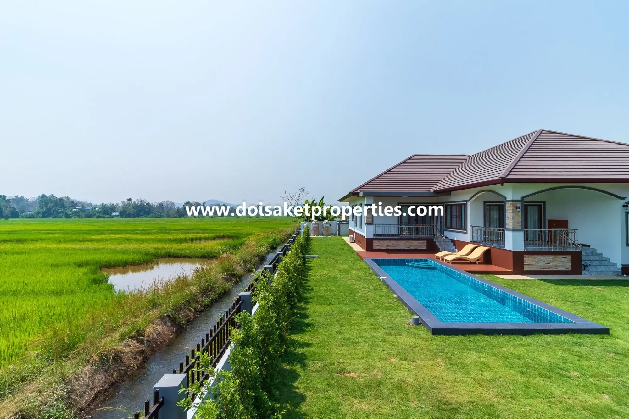 (HS347-04) New Modern-Style Home with Swimming Pool and Views for Sale in Choeng Doi, Doi Saket