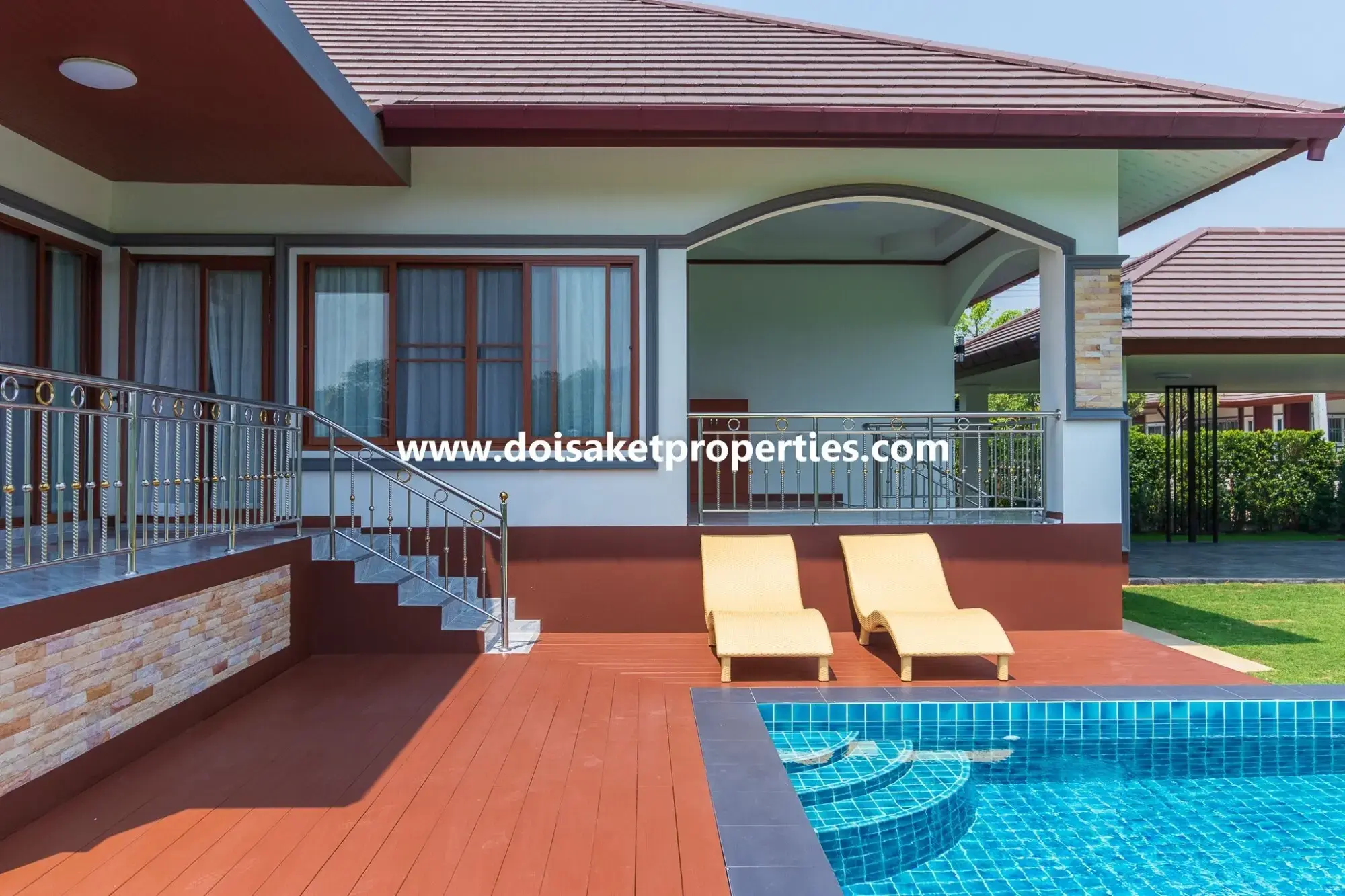 (HS347-04) New Modern-Style Home with Swimming Pool and Views for Sale in Choeng Doi, Doi Saket