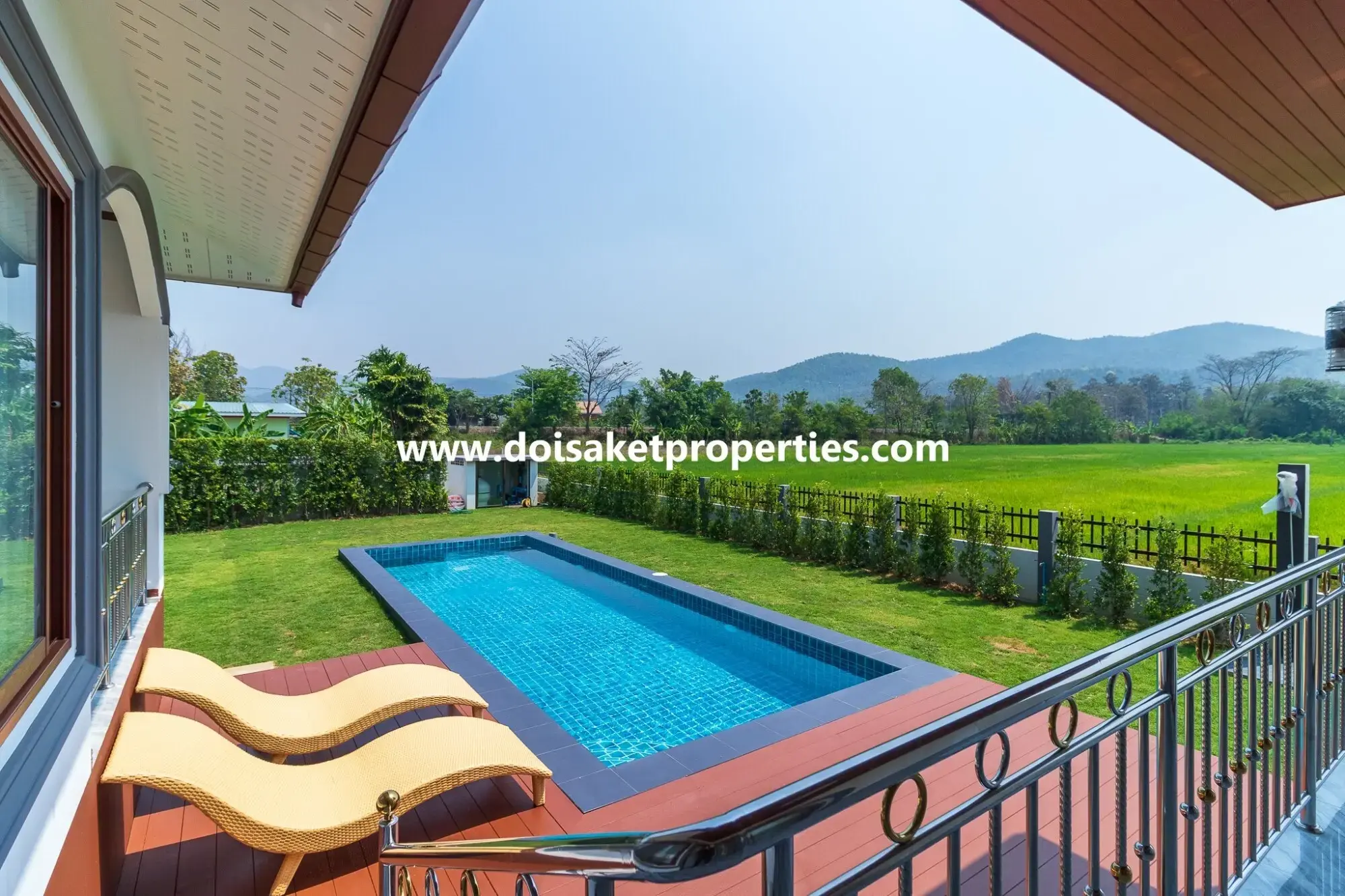 (HS347-04) New Modern-Style Home with Swimming Pool and Views for Sale in Choeng Doi, Doi Saket