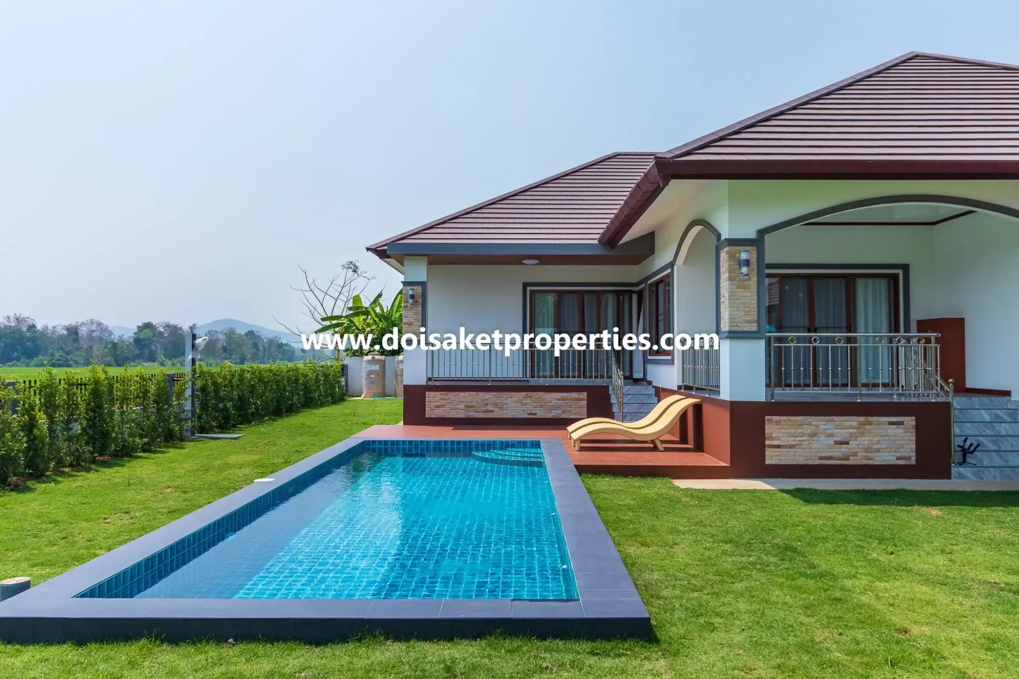 (HS347-04) New Modern-Style Home with Swimming Pool and Views for Sale in Choeng Doi, Doi Saket