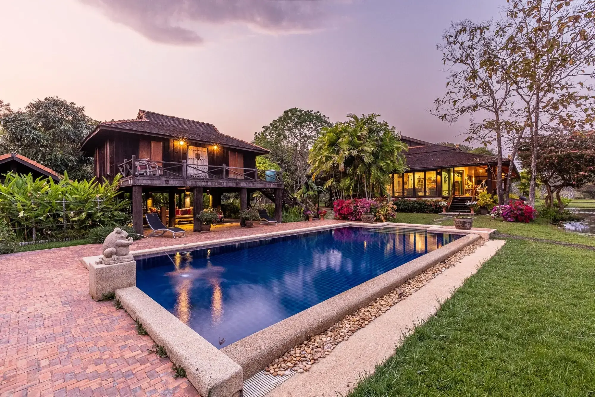 (HS353-24) Amazing 24+ Rai Northern Thai Luxury “Sanctuary” Property for Sale in Luang Nuea, Chiang Mai