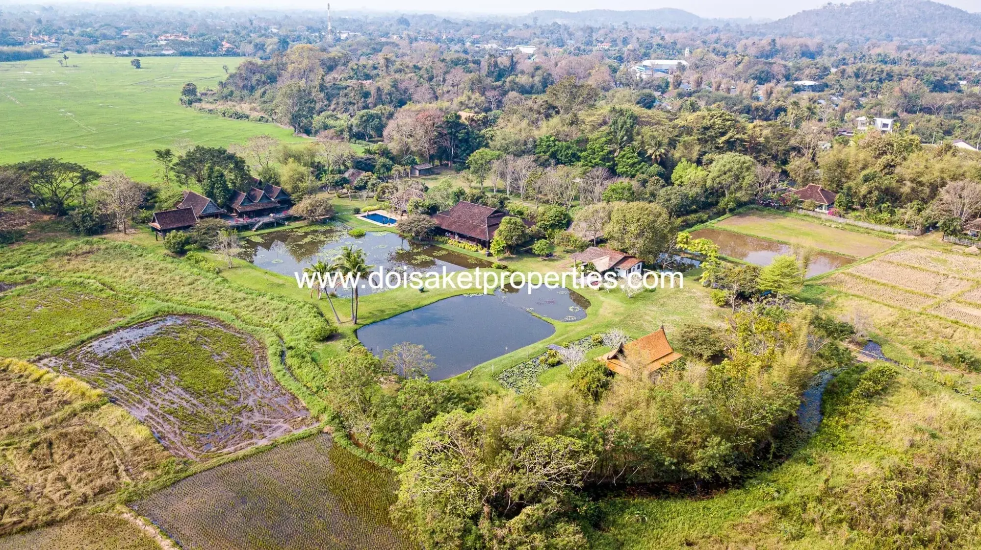 (HS353-24) Amazing 24+ Rai Northern Thai Luxury “Sanctuary” Property for Sale in Luang Nuea, Chiang Mai