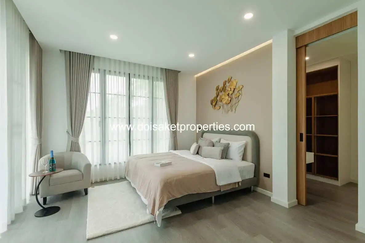 (HS376-03) New Fully-Furnished 3-Bedroom Pool Villa for Sale in Saraphi, Chiang Mai