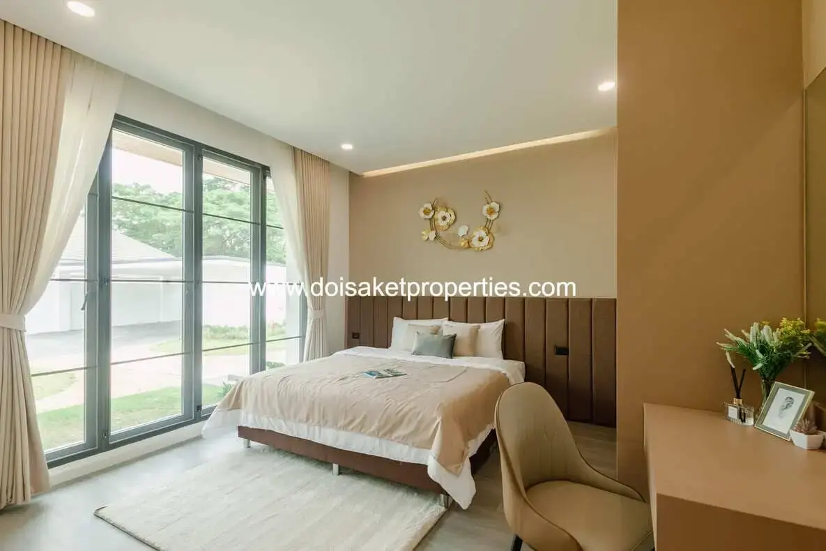 (HS376-03) New Fully-Furnished 3-Bedroom Pool Villa for Sale in Saraphi, Chiang Mai