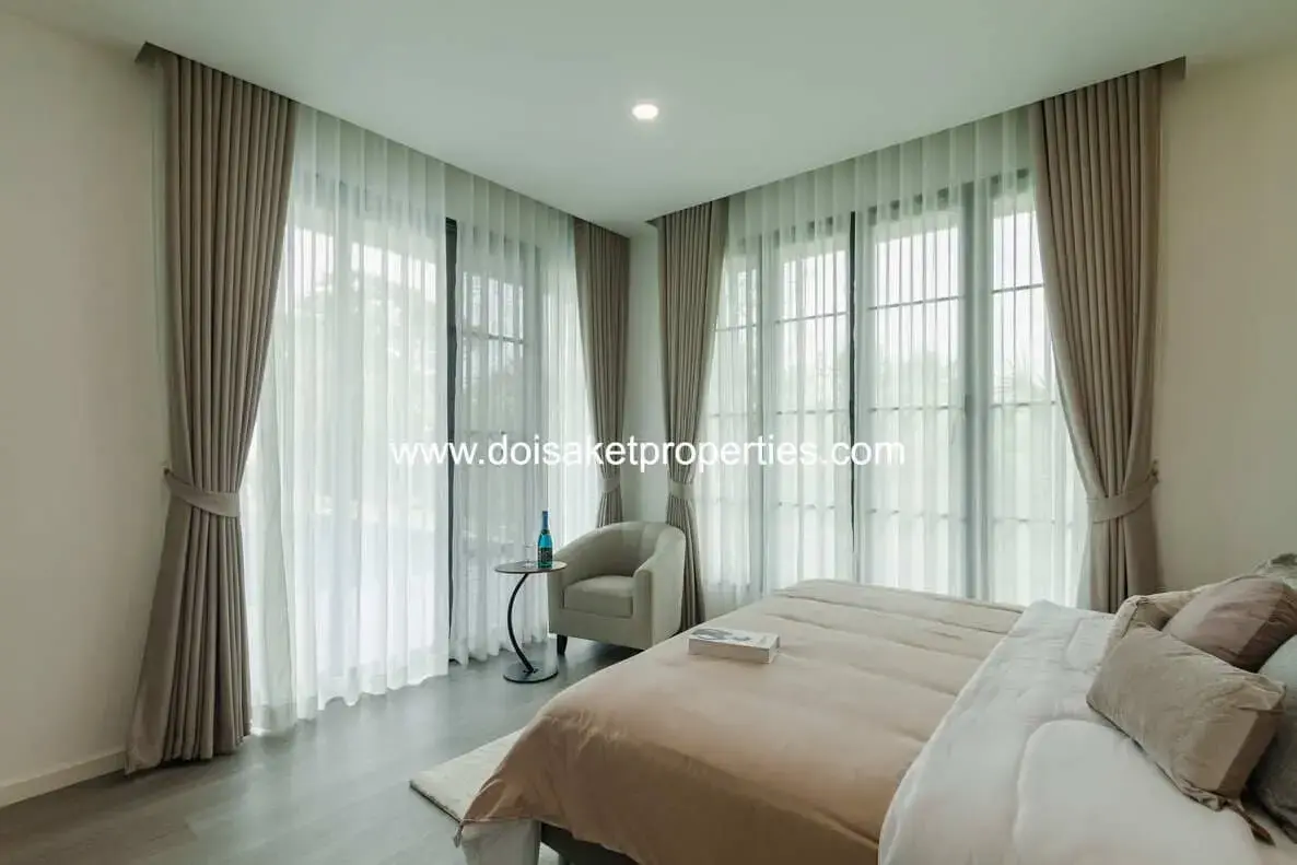 (HS376-03) New Fully-Furnished 3-Bedroom Pool Villa for Sale in Saraphi, Chiang Mai