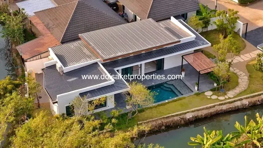 (HS376-03) New Fully-Furnished 3-Bedroom Pool Villa for Sale in Saraphi, Chiang Mai