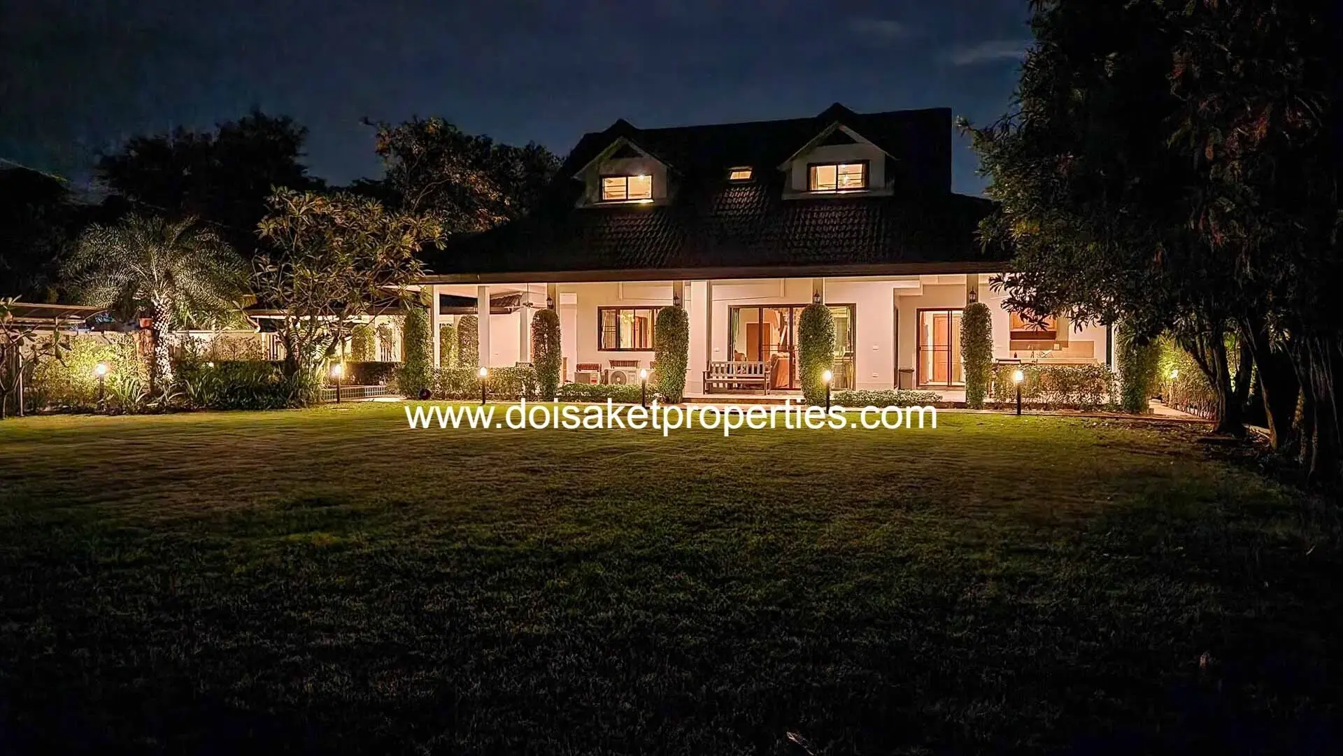 (HS372-05) Beautiful 5 Bedroom Pool Villa With A Large Garden In Doi Saket