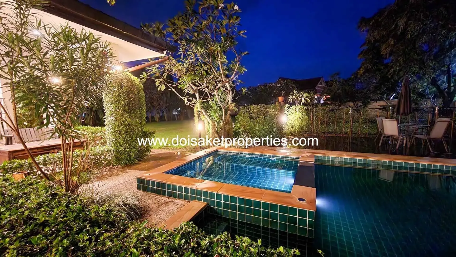(HS372-05) Beautiful 5 Bedroom Pool Villa With A Large Garden In Doi Saket